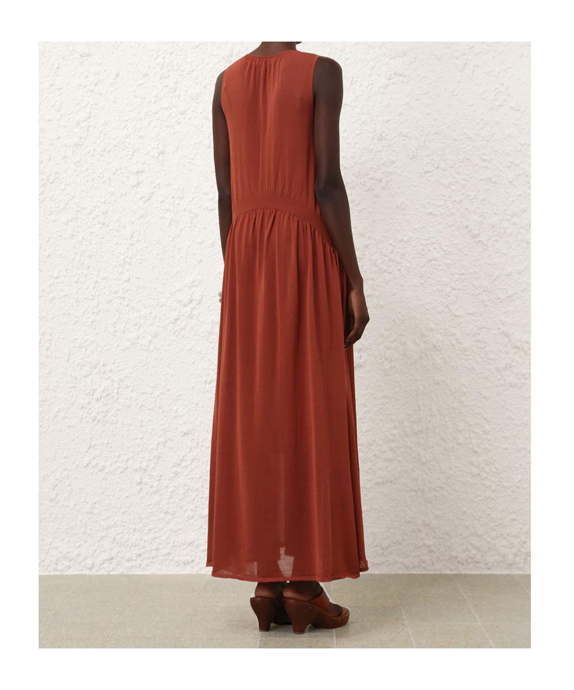 【Zimmermann】Illuminate gathered maxi dress Illuminate gathered maxi dress in brown - Zimmermann | Mytheresa
