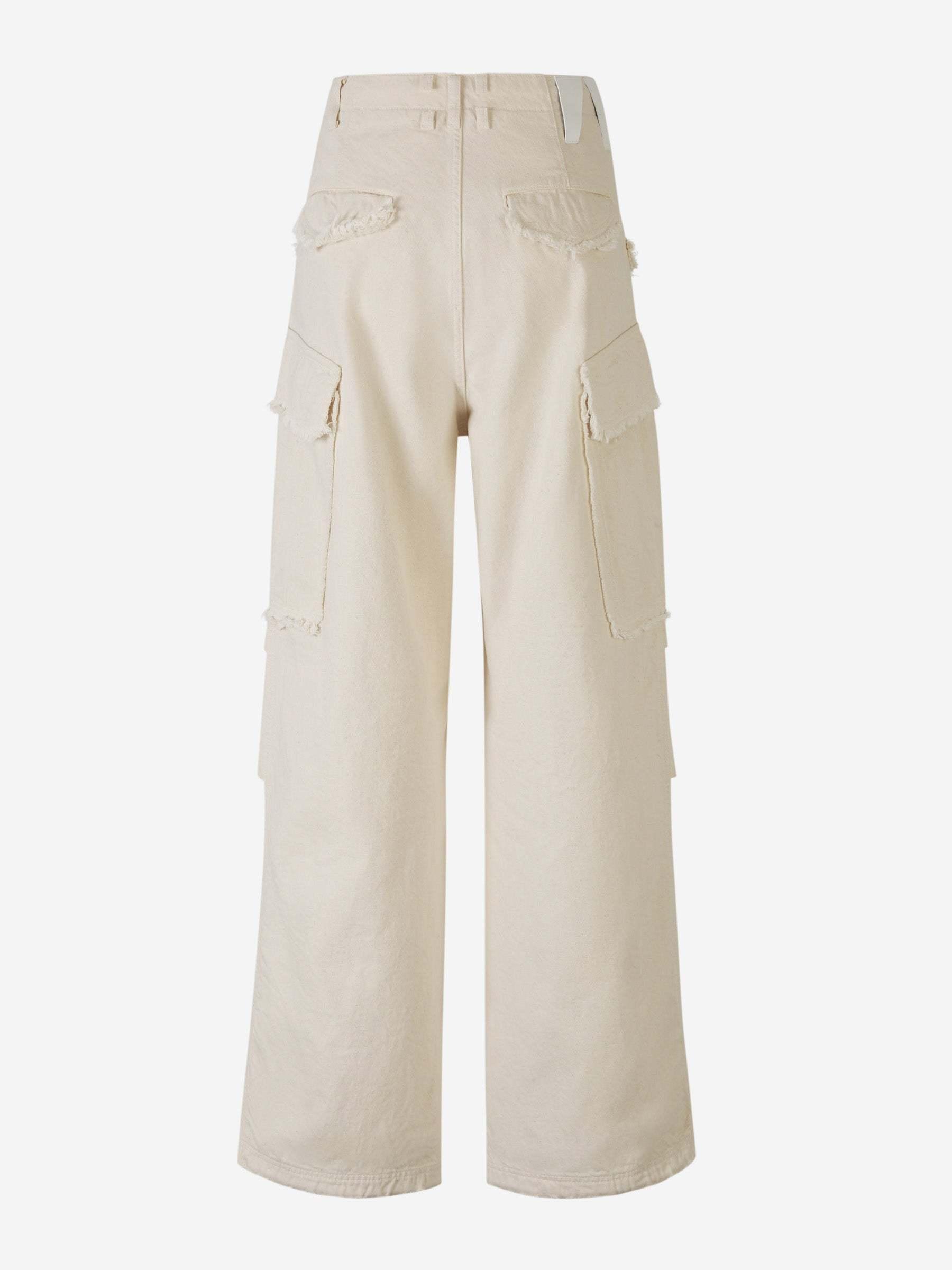 パンツ DARKPARK FW23 Cream wool Blair cargo pant (WTR14FAW01 0002) DARKPARK Cargo pants for Women | Online Sale up to 70% off
