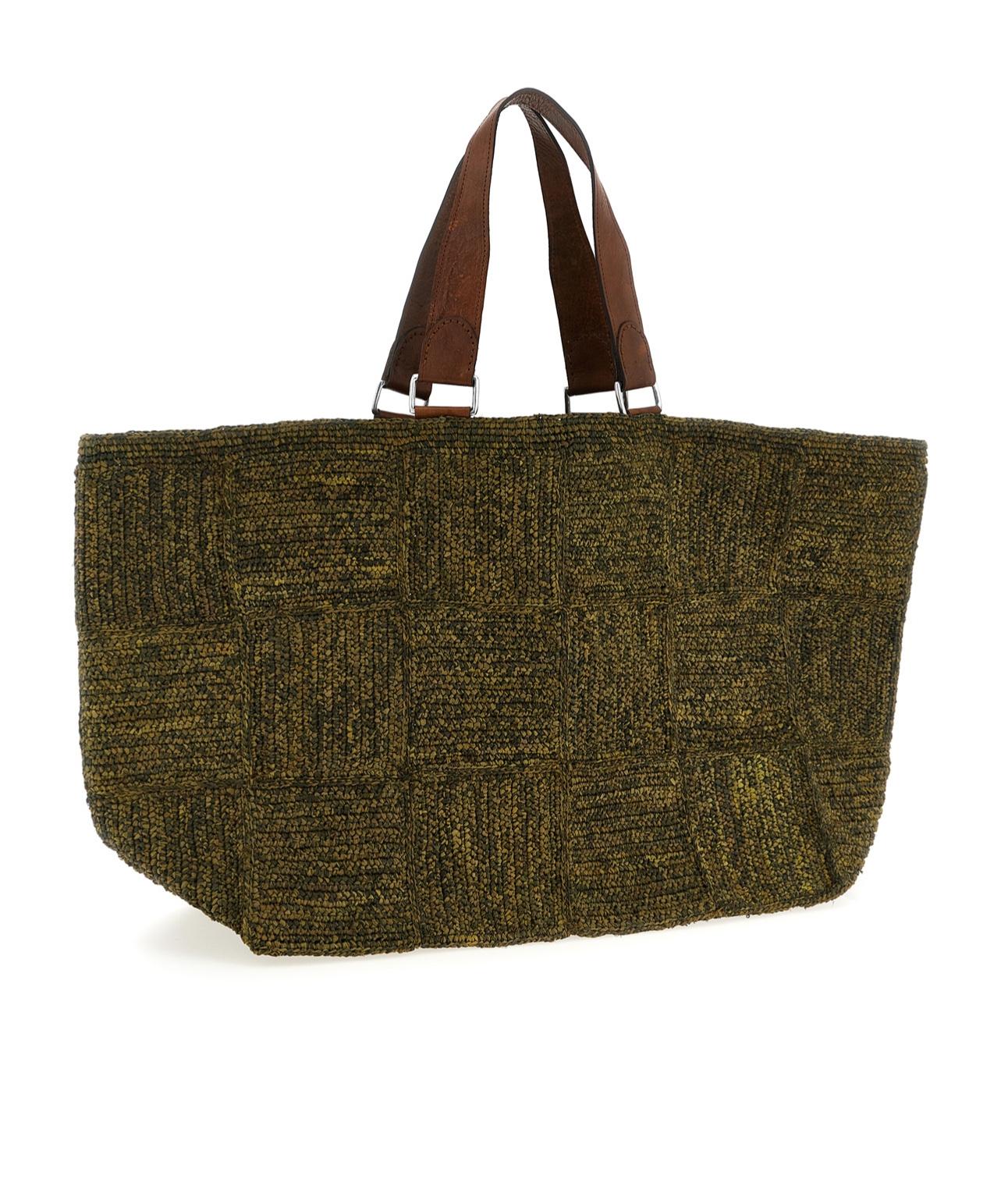 ハンドバッグ IBELIV 'Lova' handbag IBELIV - LOVA Black Bucket bag in RAFFIA - Caprice Clothing
