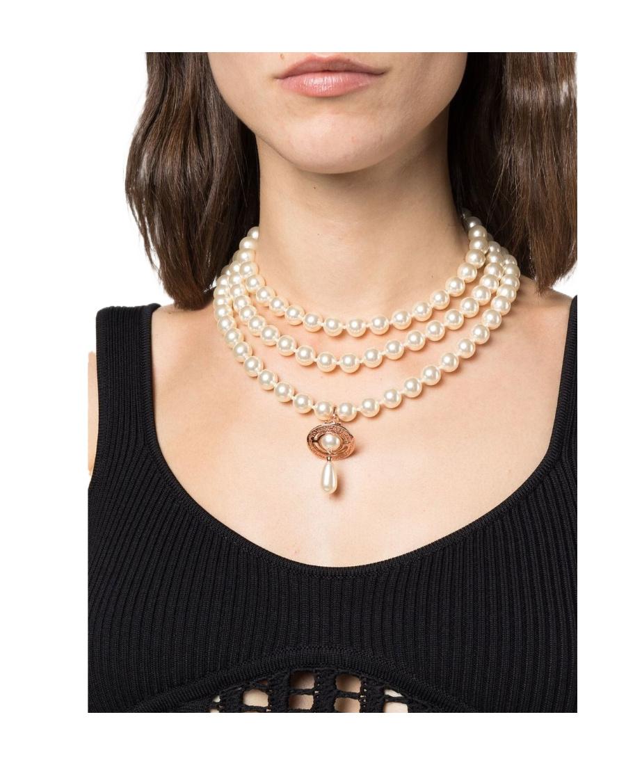 Three Row Pearl Drop Choker Three Row Pearl Drop Choker In