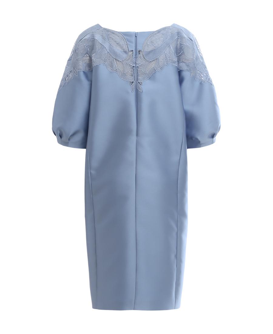 alberta ferretti blue lace dress Alberta Ferretti Macram-Lace Mini Dress In Blue - 51% Off