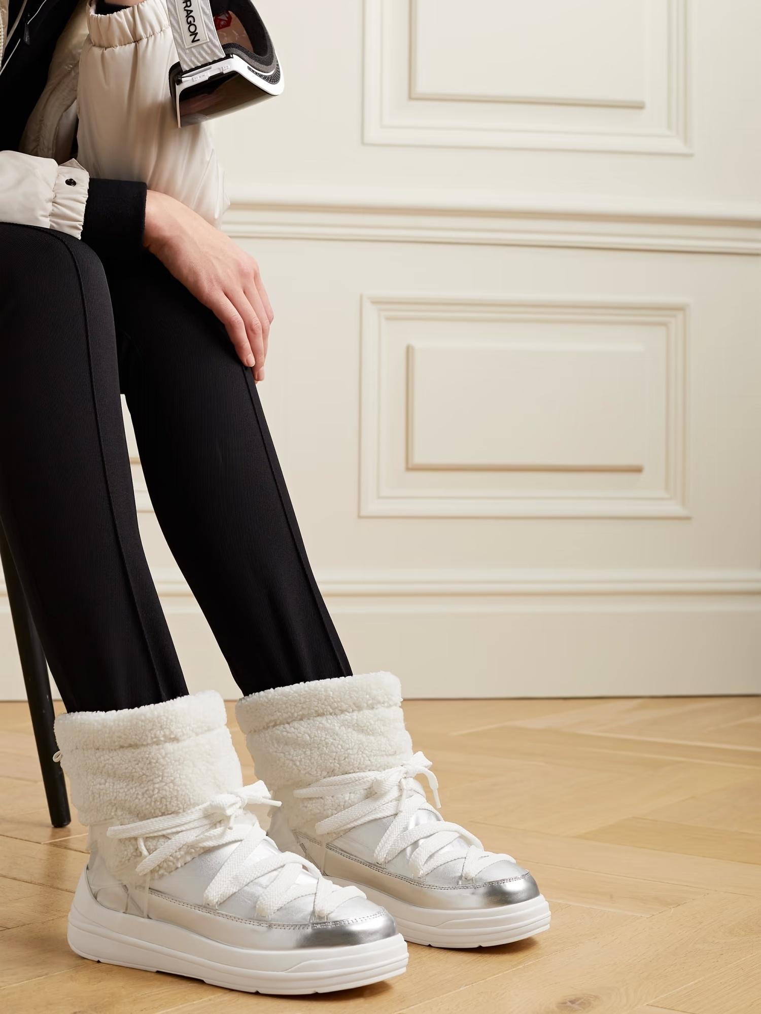 White Moncler Boots for Women | Lyst