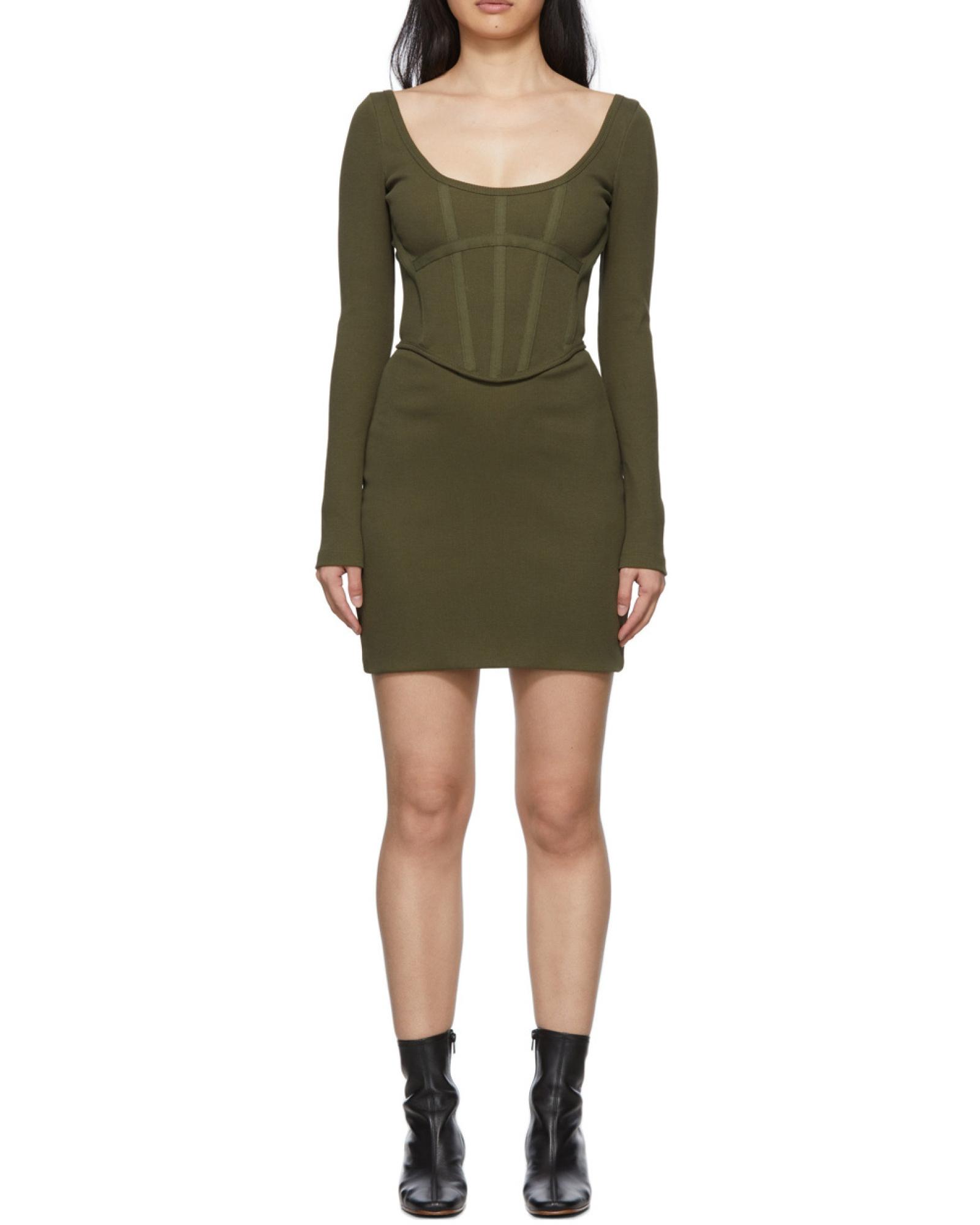 dion lee contour corset long sleeve dress Dion Lee Contour Corset Long Sleeve Long Dress - Black Dresses, Clothing - DNL25329