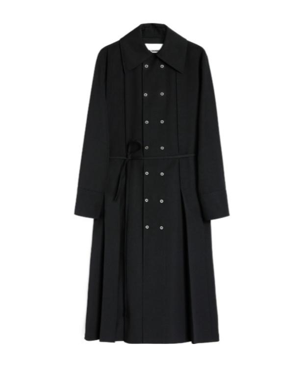 ジャケット・アウター JIL SANDER Wool Long Coat Jil Sander Wool Coat | Grey | FARFETCH