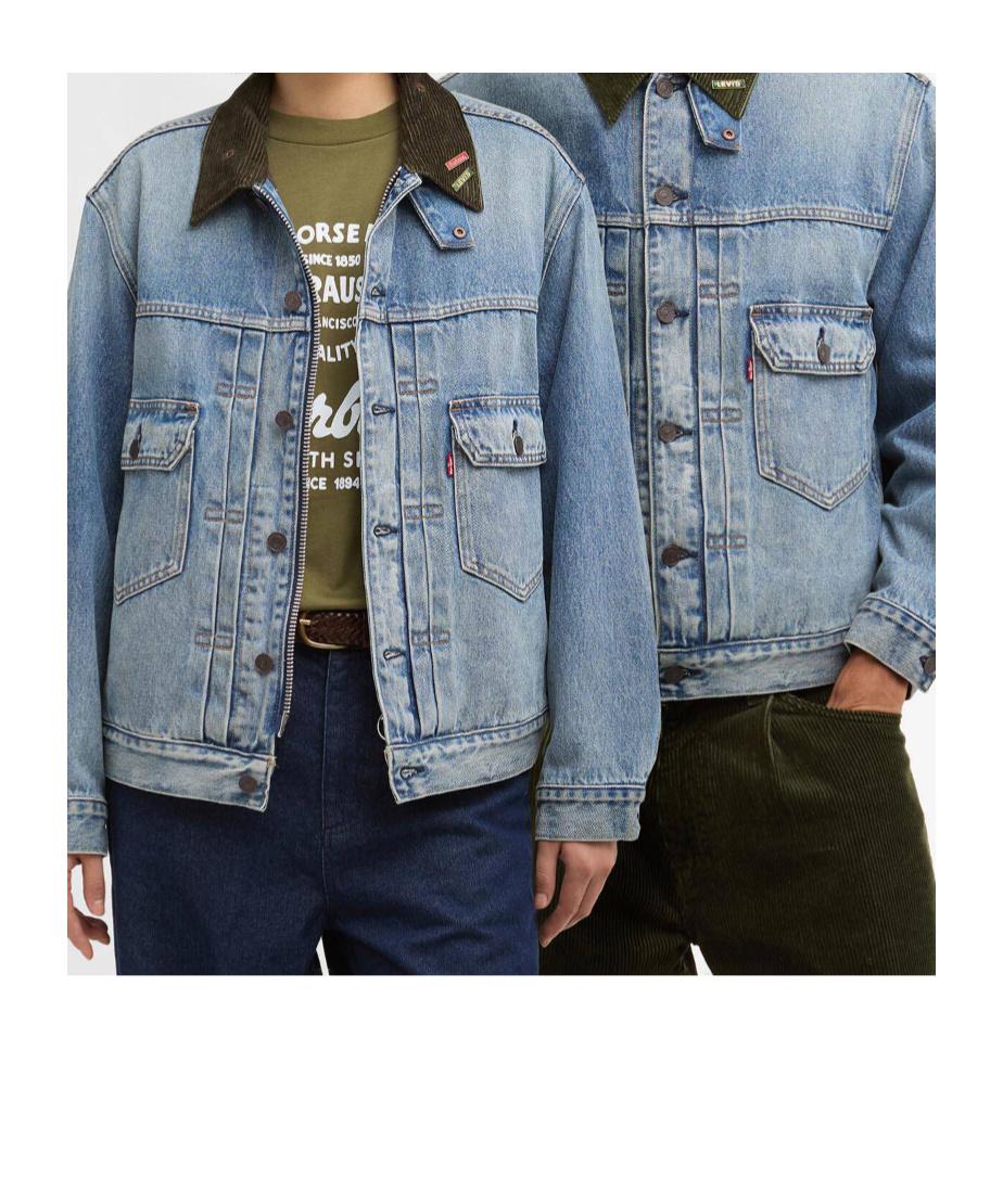 Barbour X Levi's Type Ii Denim Jacket in Blue for Men | Lyst