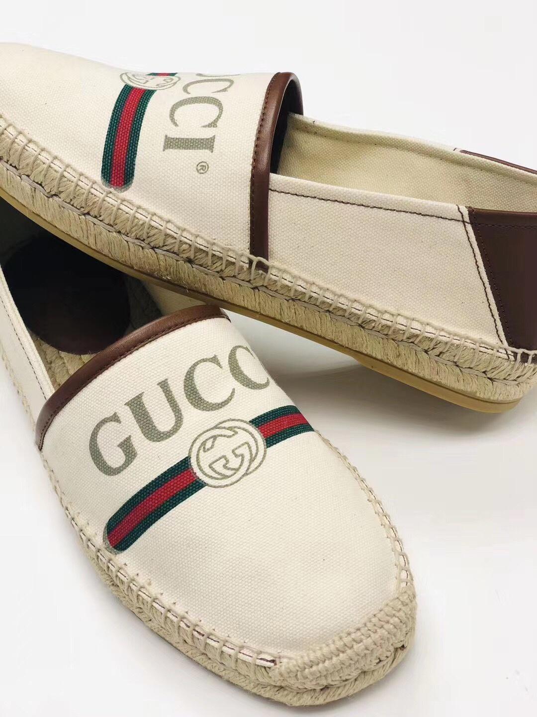 Gucci logo canvas espadrille sale