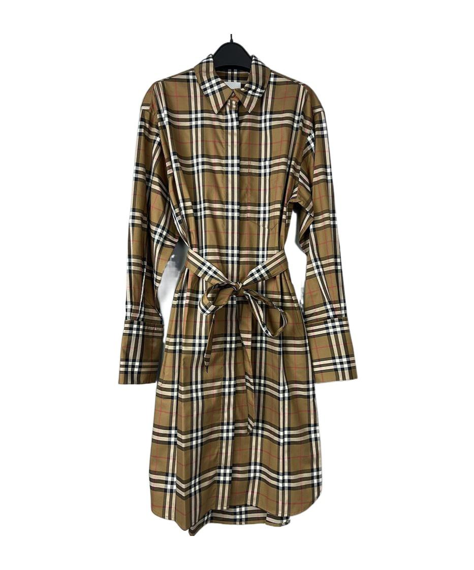 ワンピース Burberry Argyle Motif Dress Burberry Argyle Motif Dress - Women - Pomelo Fashion