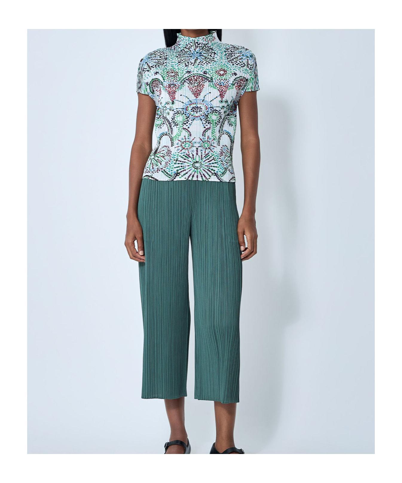 PLEATS PLEASE ISSEY MIYAKE - PLEATS PLEASE SPLASH トップス　新作　新品未使用 Pleats Please Issey Miyake Mist Pleated Short-Sleeve Top