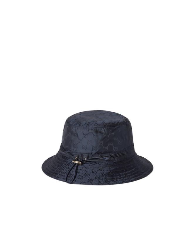 GUCCI GGパターン バケットハット ネイビー Gucci Monogrammed Bucket Hat in Blue | Lyst