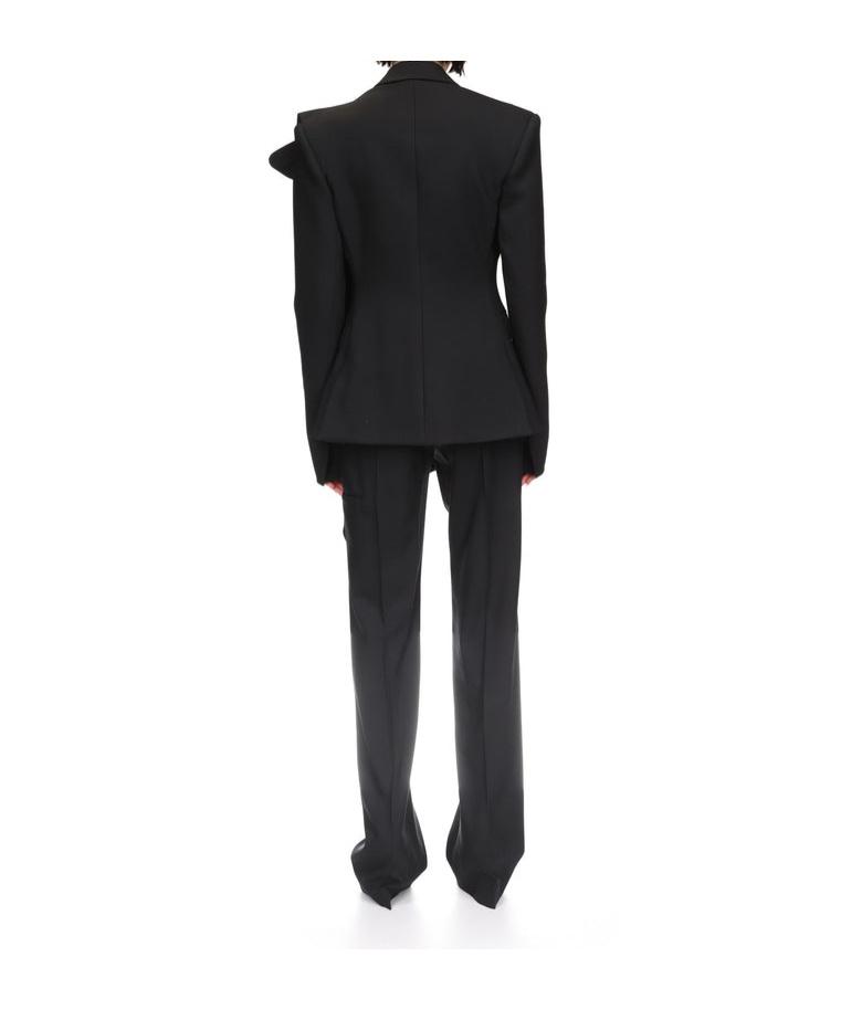 ジャケット DAVID KOMA 'Cropped' blazer David Koma Oversized Houndstooth Cropped Jacket in Pink