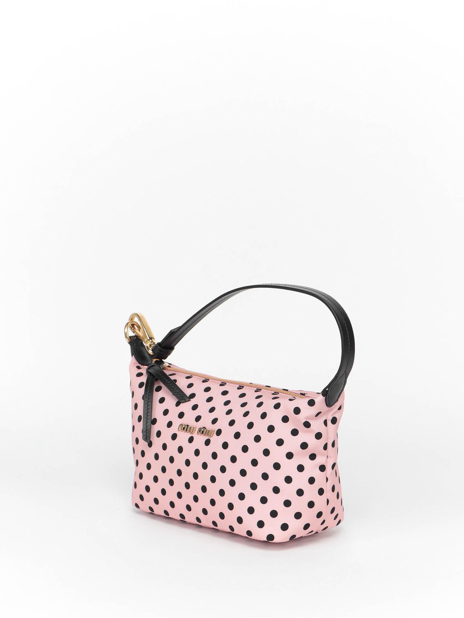 【chikamama】MIU MIU polka-dot bag Miu Miu Tote Bag: Polka Dot Design