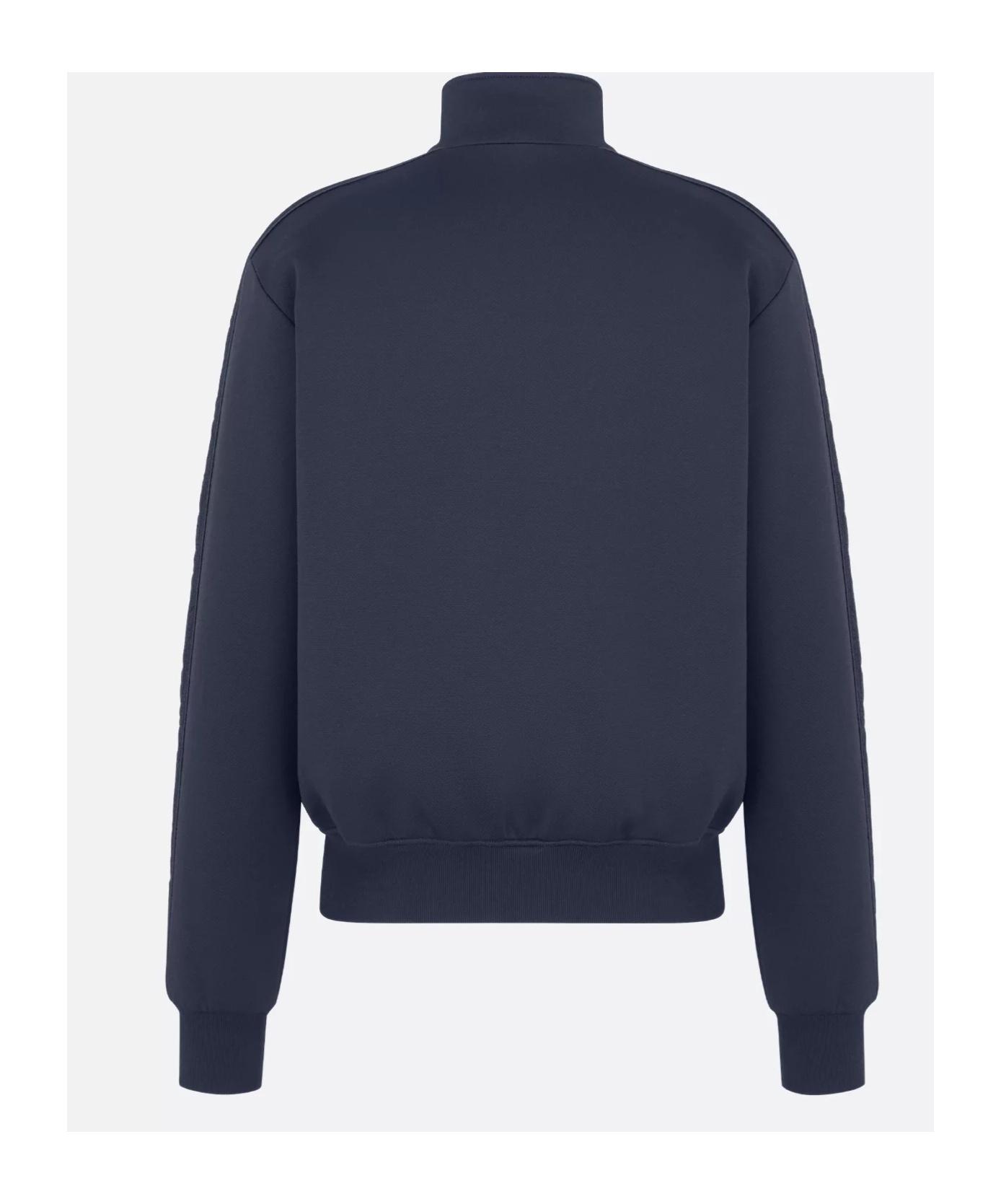 Dior Homme Oblique Zip-Up Track Jacket in Blue for Men | Lyst