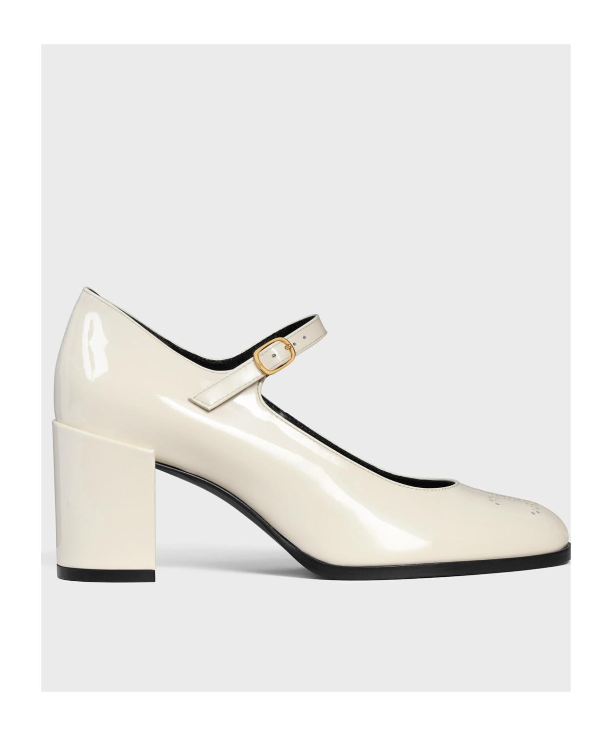 Celine Lily Perforated Triomphe Babies in White | Lyst Celine Lily Perforated Triomphe Babies in White | Lyst