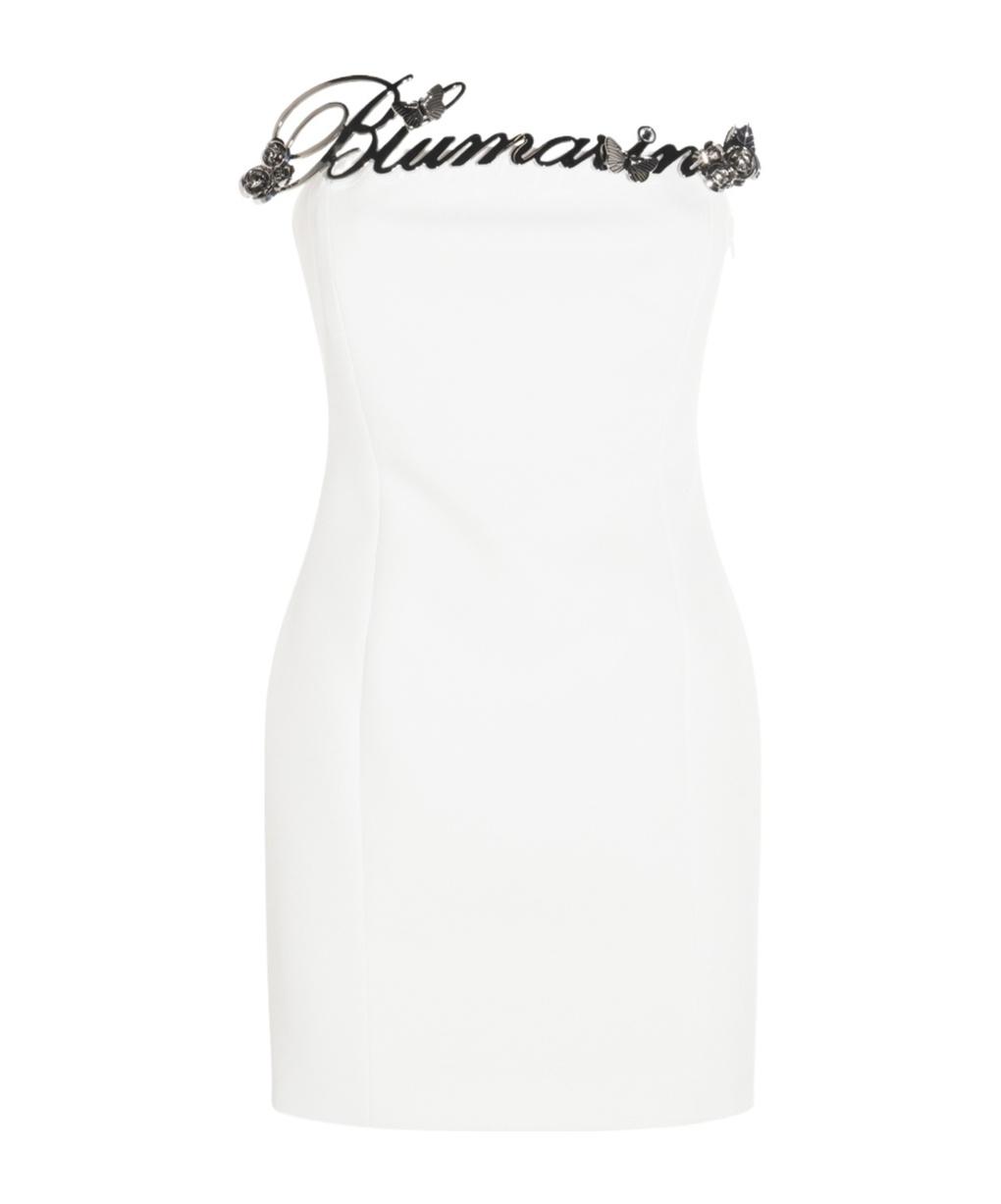 ワンピース BLUMARINE Woman Dress White 2A624A N0108 White Blumarine Dresses for Women | Lyst