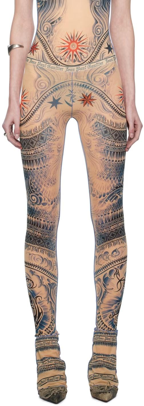 JeanPaul GAULTIER SOLEIL レギンス　パンツ　パワーネット jean-paul-gaultier--Soleil-