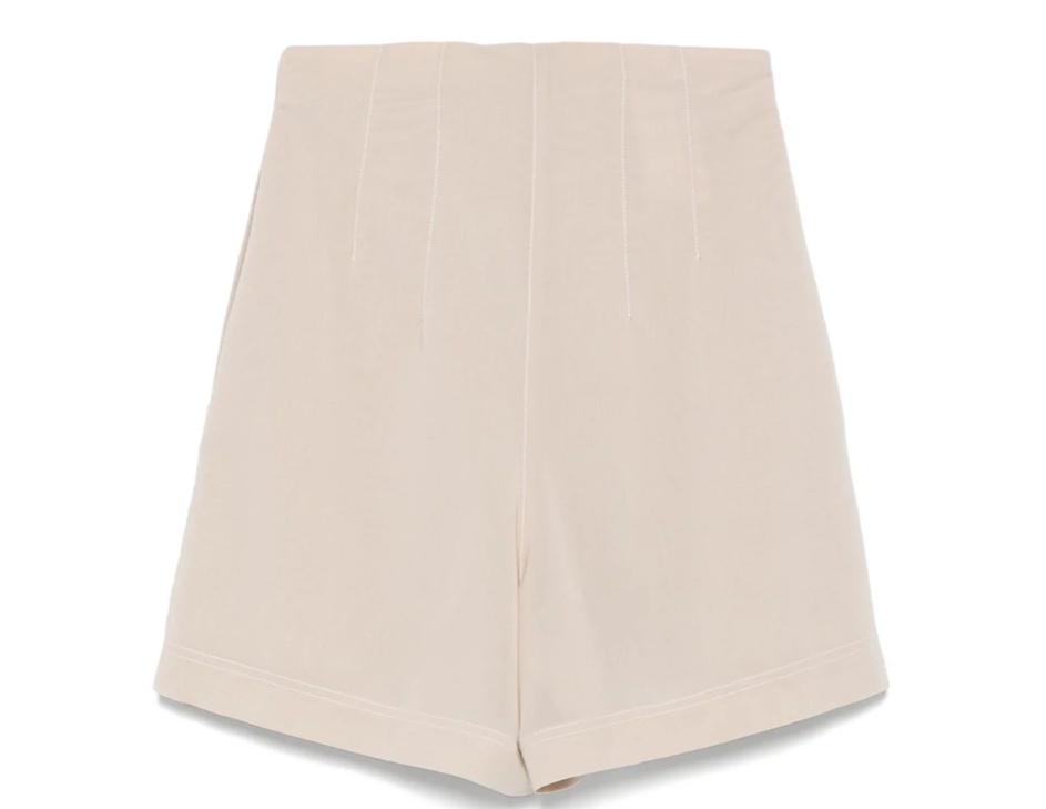 パンツ PHILOSOPHY DI LORENZO SERAFINI Ivory Polyester Blend Shorts Philosophy Di Lorenzo Serafini Shorts for Women | Online