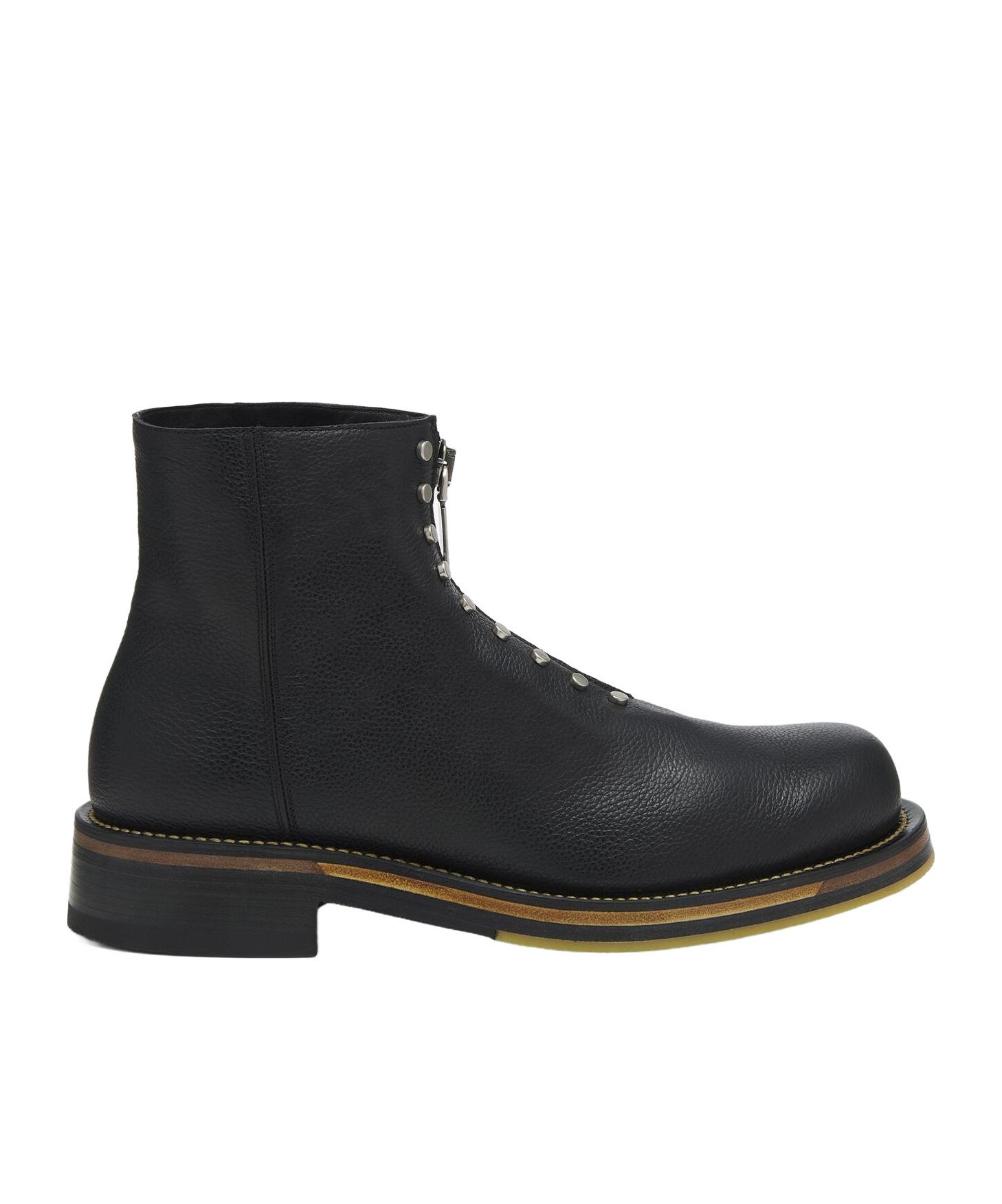 McQueen Studded Zip-Detailed Ankle Boots in Black for Men | Lyst