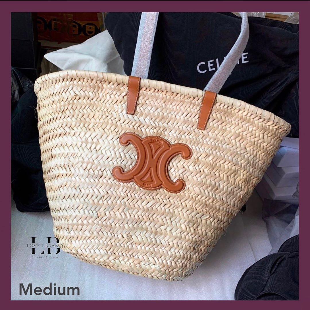 【関税&送料込】Celine Medium Panier Classic Bag Celine Medium Classic Panier in Metallic | Lyst