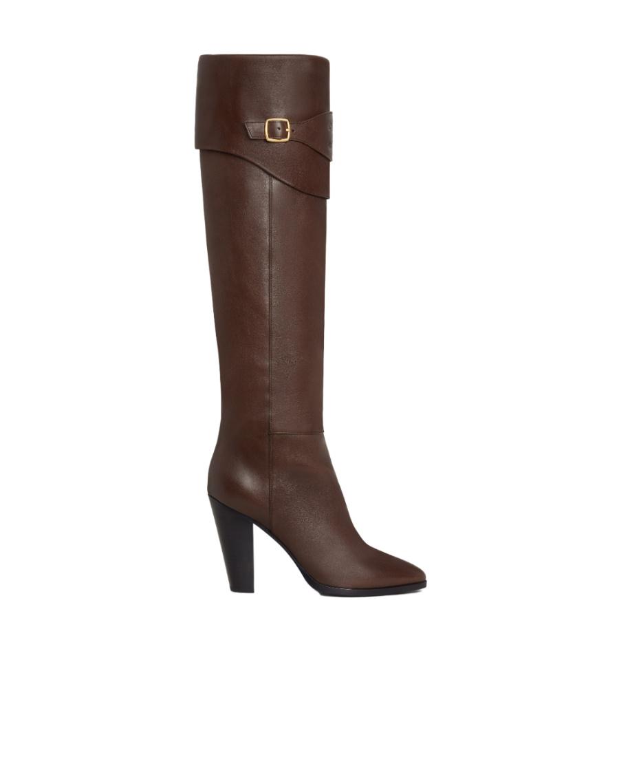 Bottes Vintage Céline Triomphe Taille 35,5/36 - Cuir Marron, Occasion, Modèle Iconique