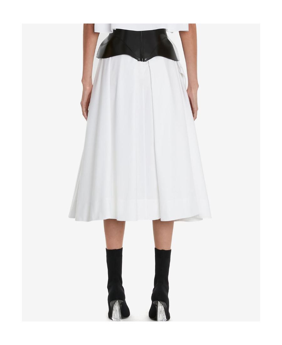 【送料&関税込】Alexander McQueen Asymmetric Midi Skirt Alexander McQueen wrap-design Asymmetric Midi Skirt | Black