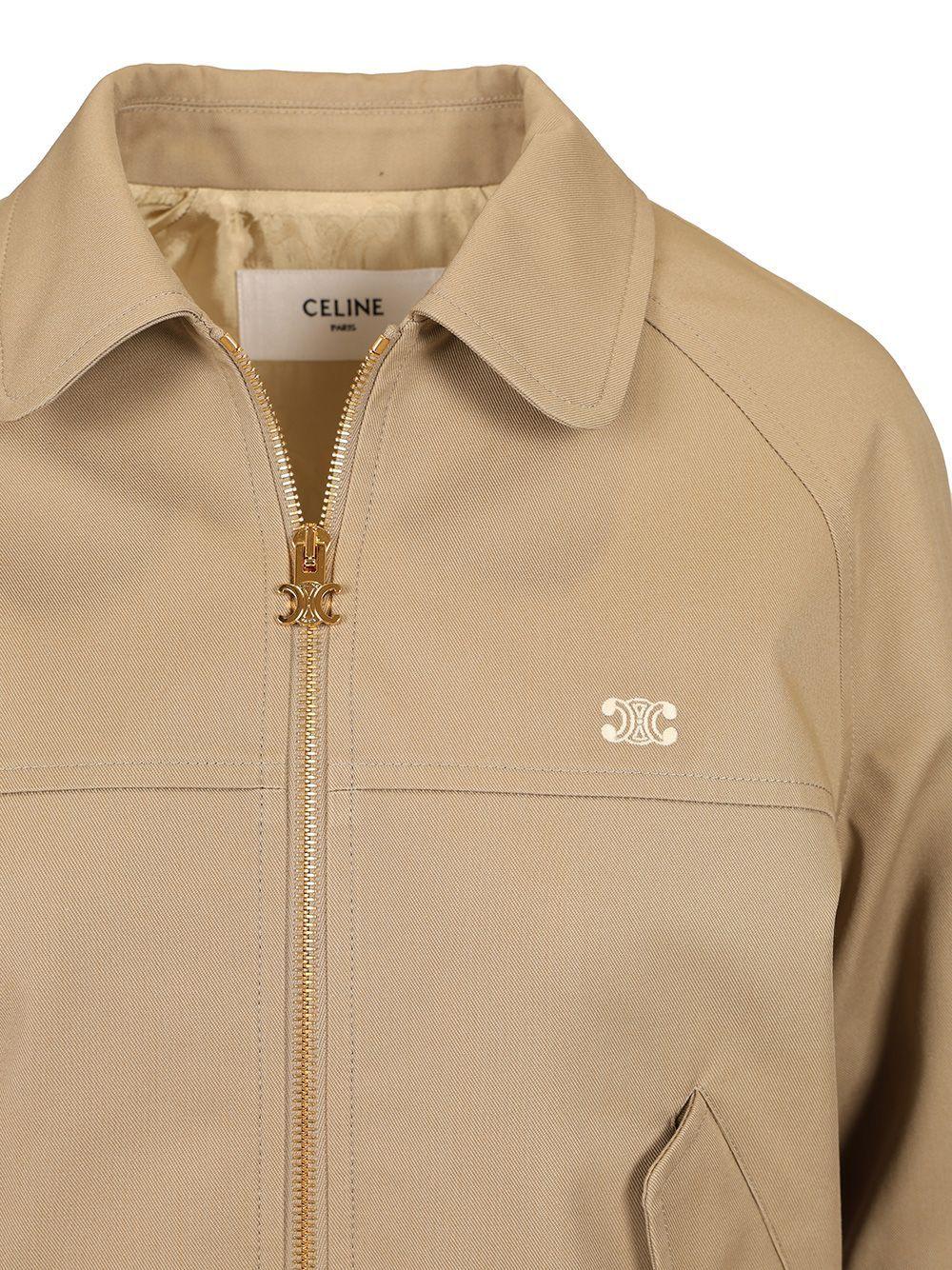 ジャケット CELINE CASUAL JACKETS CELINE zipped blouson jacket in soft lambskin | REVERSIBLE