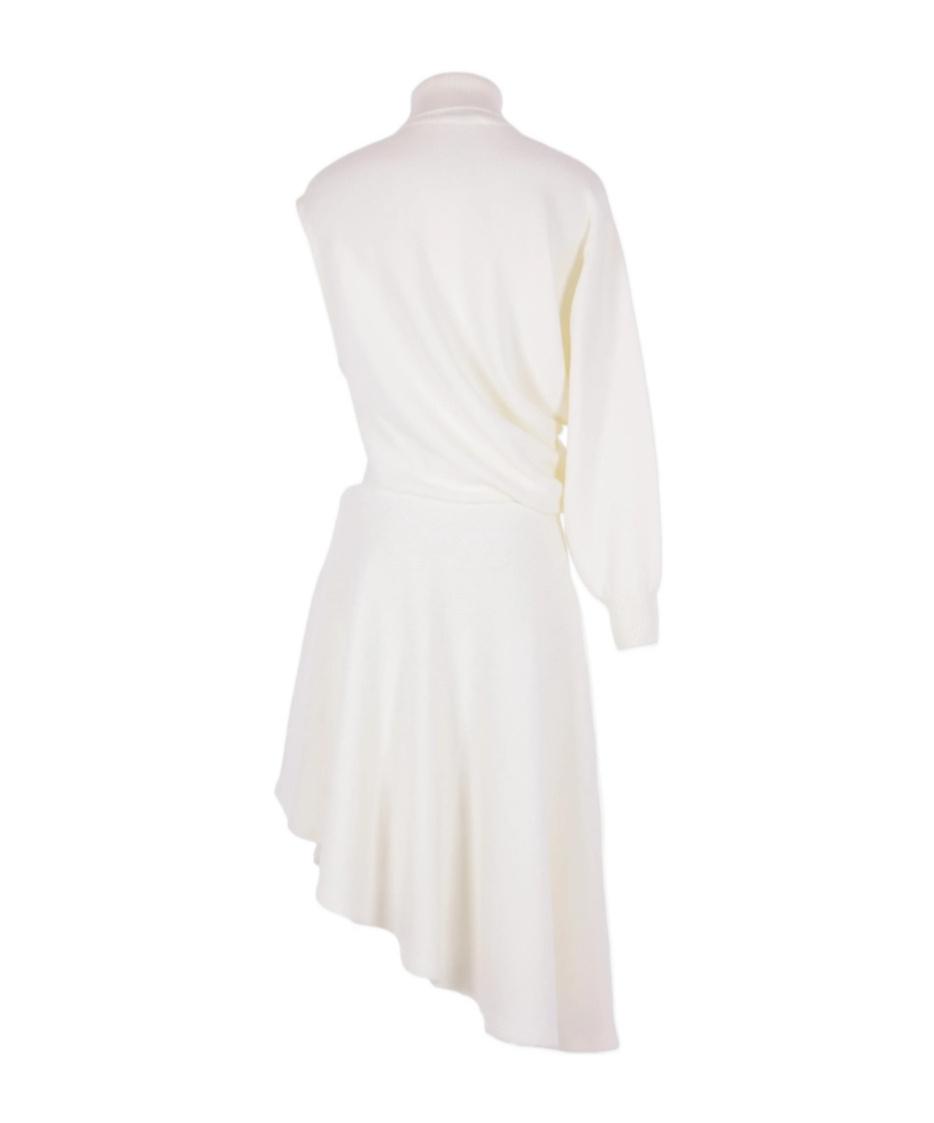 alaia white dress cut out LEAU Alaia Drape Maxi Dress in White, Women's XS at Urban Outfitters