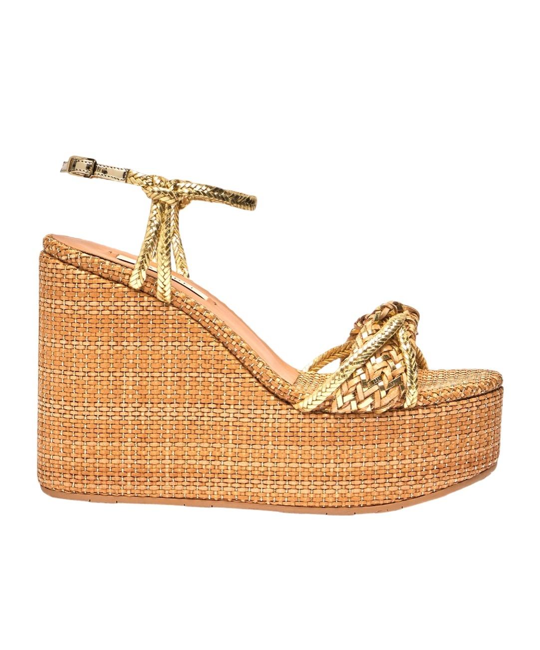 サンダル・ミュール CASADEI Women Sandals 2Y260J0101CHBEGA513 ORO GOLD Metallic Gold Sandals - All Shoes | Red Dress