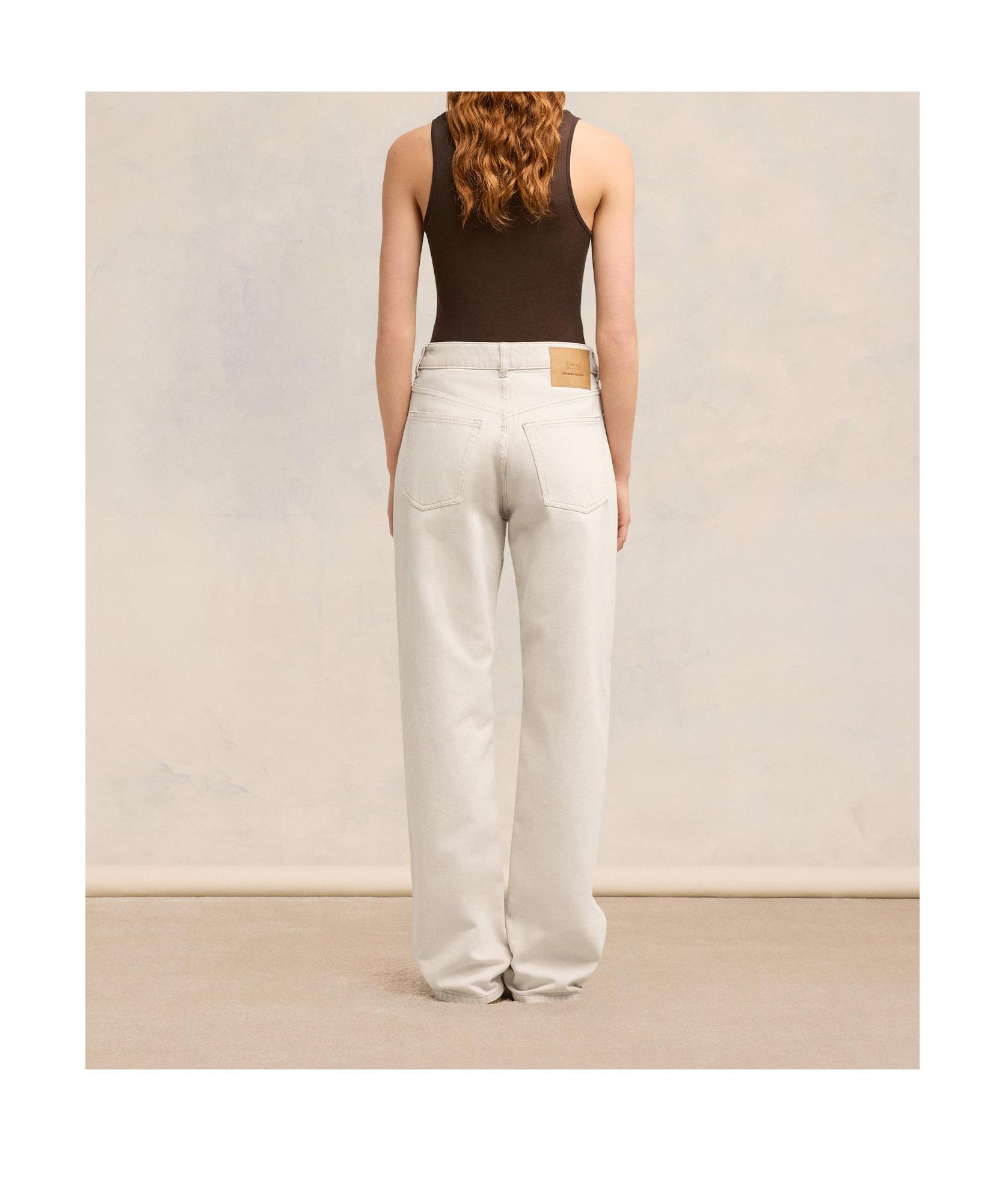 デニム・ジーパン AMI PARIS Woman Jeans White FTR031DE0039 136 AMI Paris Denim | Summer 2025 Collection | FWRD