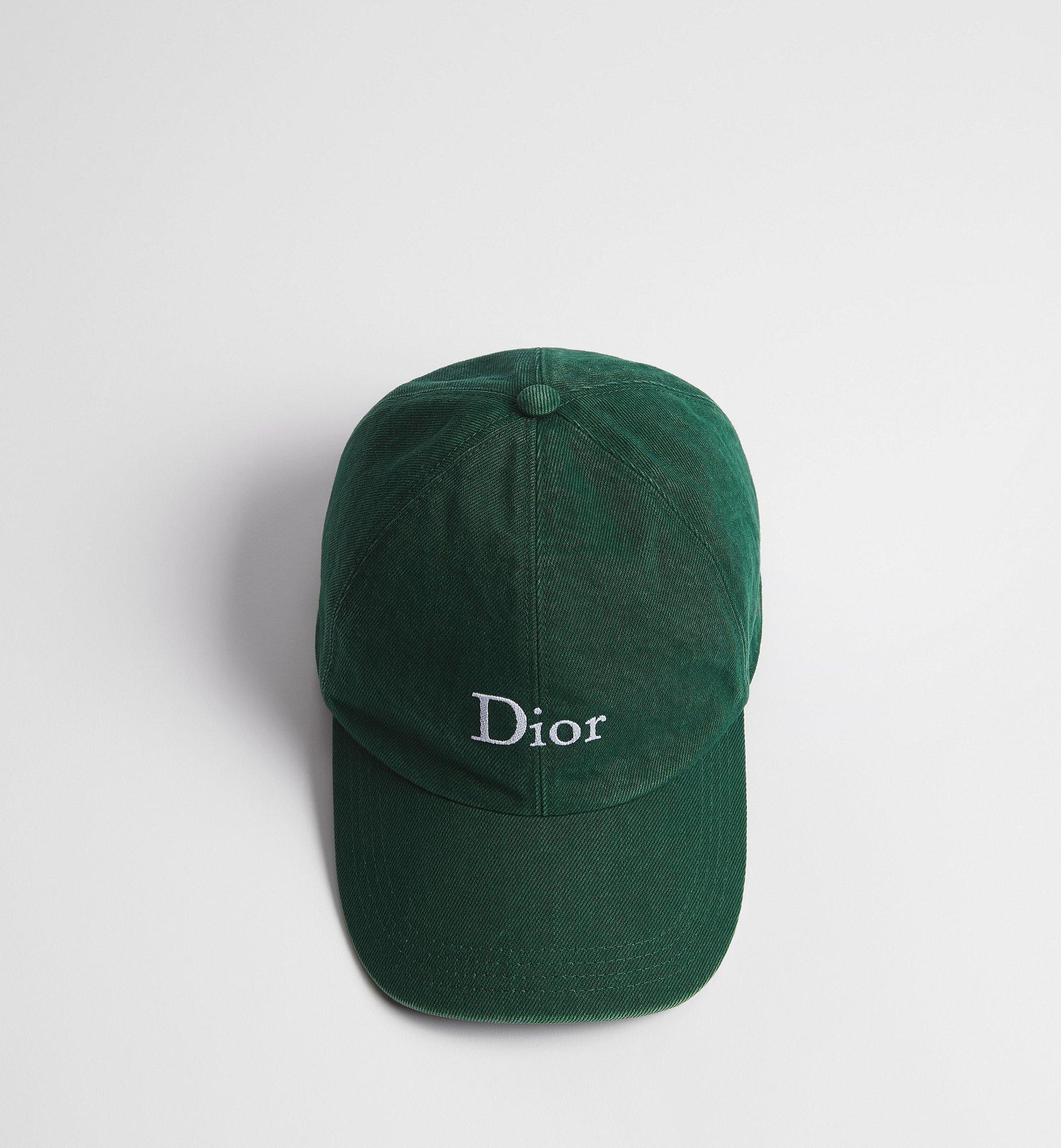 Dior Homme Logo Embroidered Baseball Cap in Green for Men | Lyst