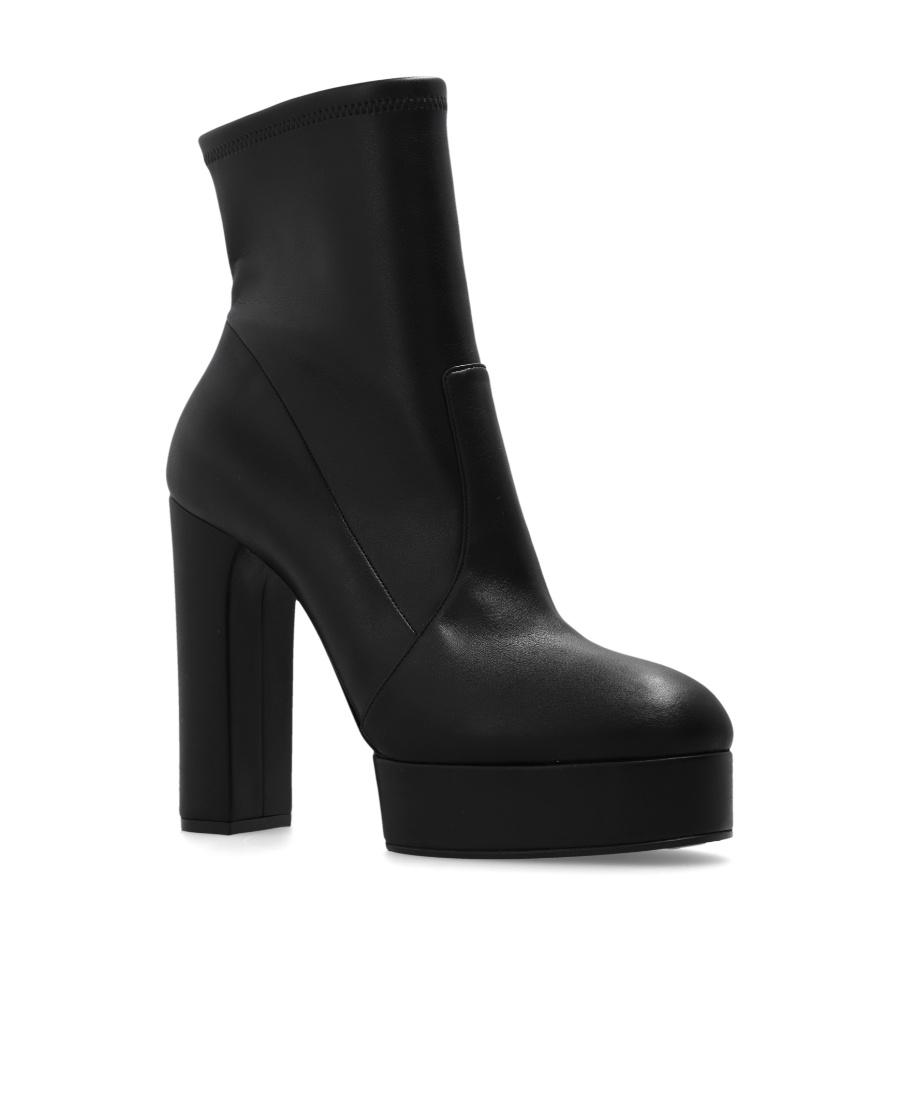 Casadei Betty Almond Toe Boots in Black Lyst