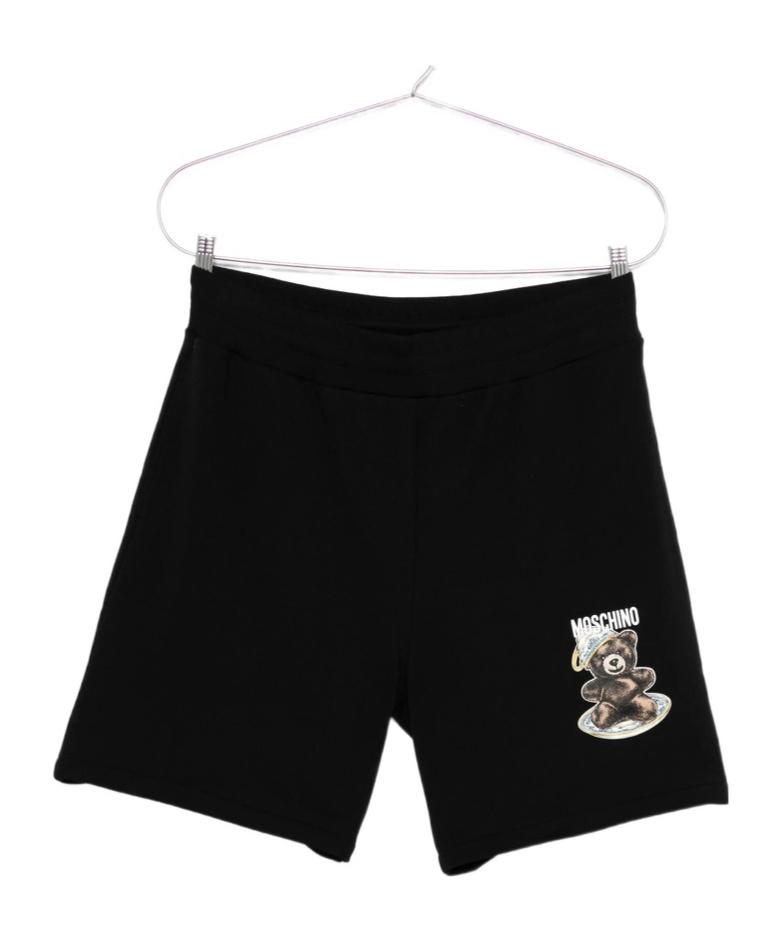 【関税＆送料込み】Moschino Wool Shorts Moschino Men's Bear Logo Sweat Shorts | Neiman Marcus