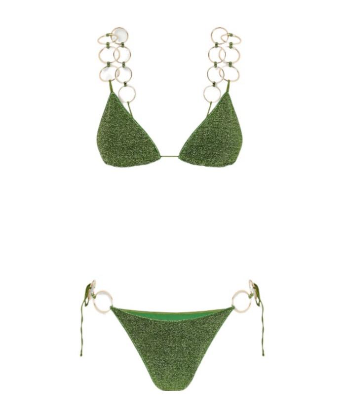 【新品未使用】Oseree オスレー　ビキニ　セット　グリーン　ラメ　セパレート Shop Oséree Online | Sale & New Season | Lyst