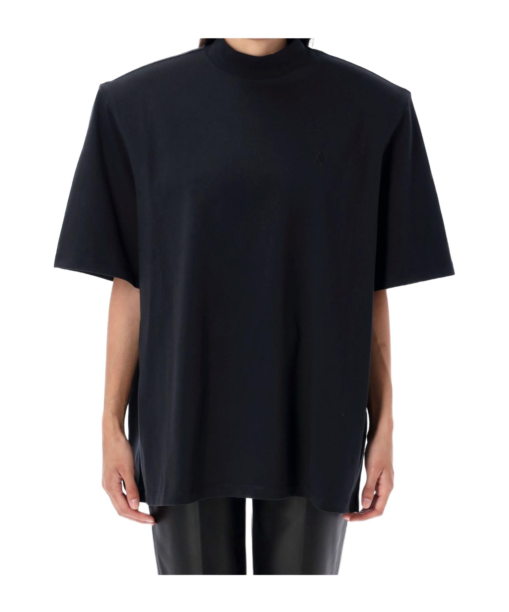 Tシャツ・カットソー THE ATTICO FW25 CLASSIC TSHIRT (WCT00173JJJ025AA 237) Black oversized T-shirt The attico - women - THE ATTICO