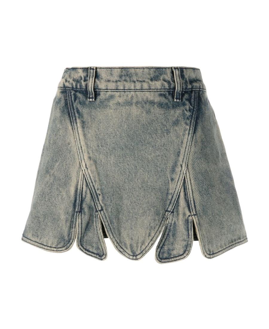 ☆関税込み☆【Y/PROJECT】Cutout denim miniskirt Y/Project cut-out Denim Miniskirt | Blue | FARFETCH