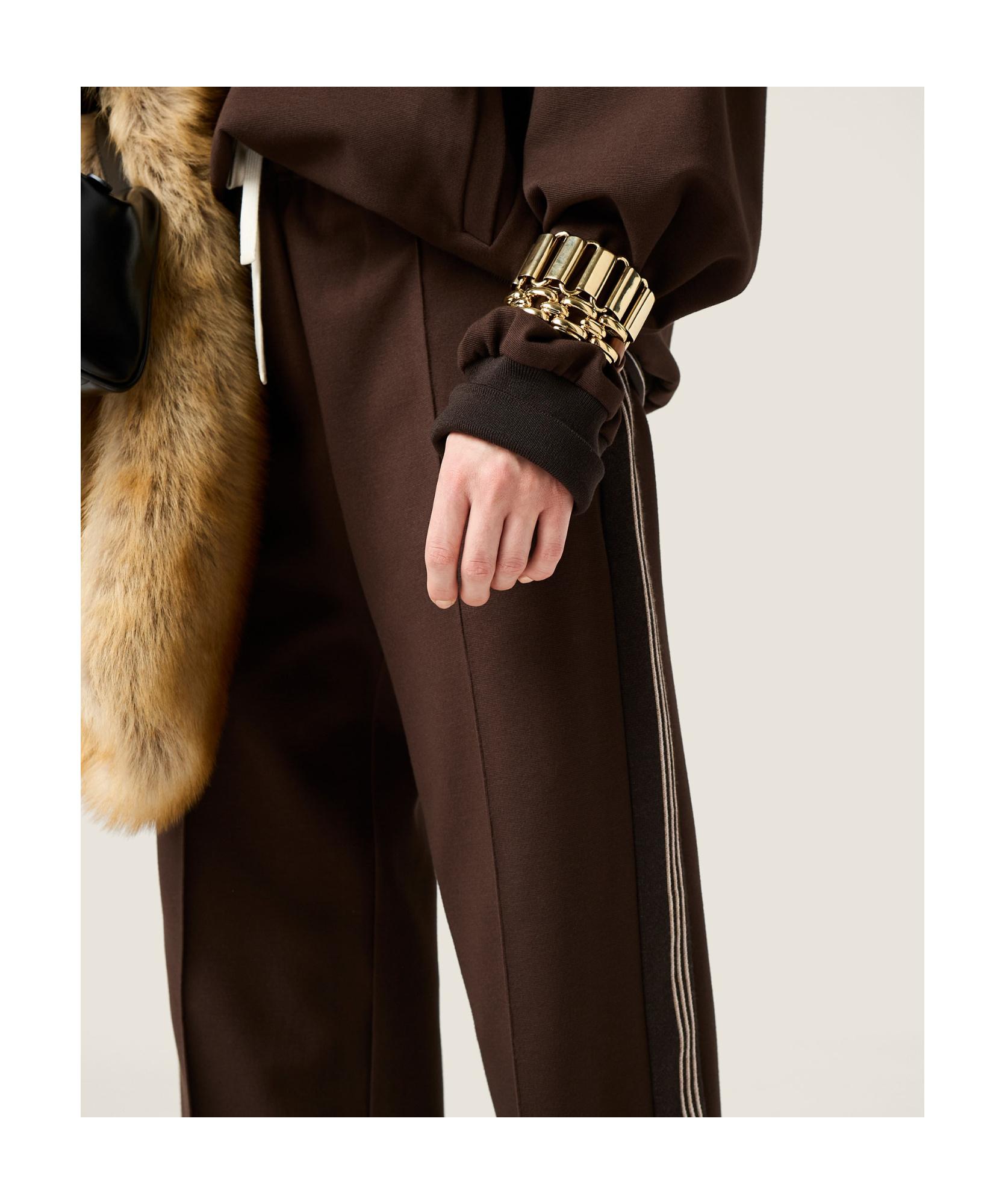 【関税&送料込】Miu Miu Dark Brown Velvet Wide-Leg Pant Miu miu wide pants - Gem