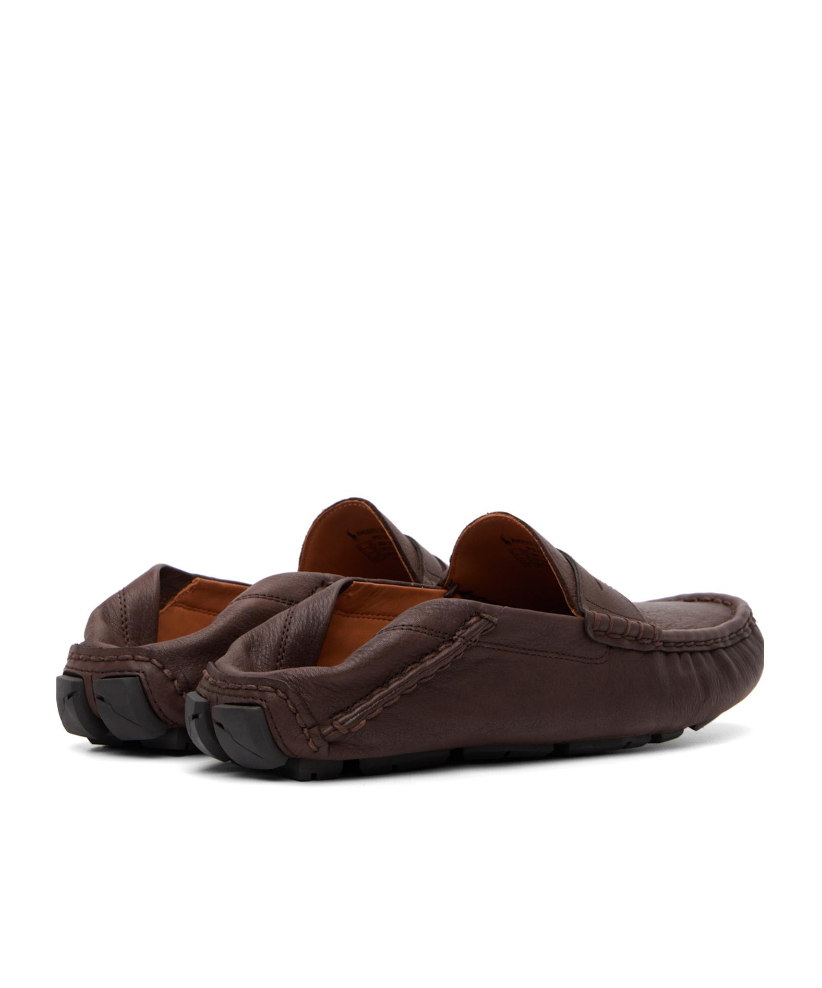Polo by Ralph Lauren Men\'s Brown/Rust Color Leather Slip-Ons Polo Ralph Lauren Slip-on shoes for Men | Online Sale up to  main image 4