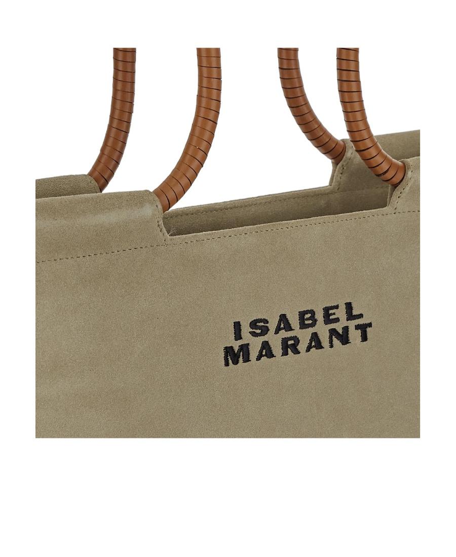 Isabel Marant Toledo Logo Embroidered Tote Bag in Green | Lyst
