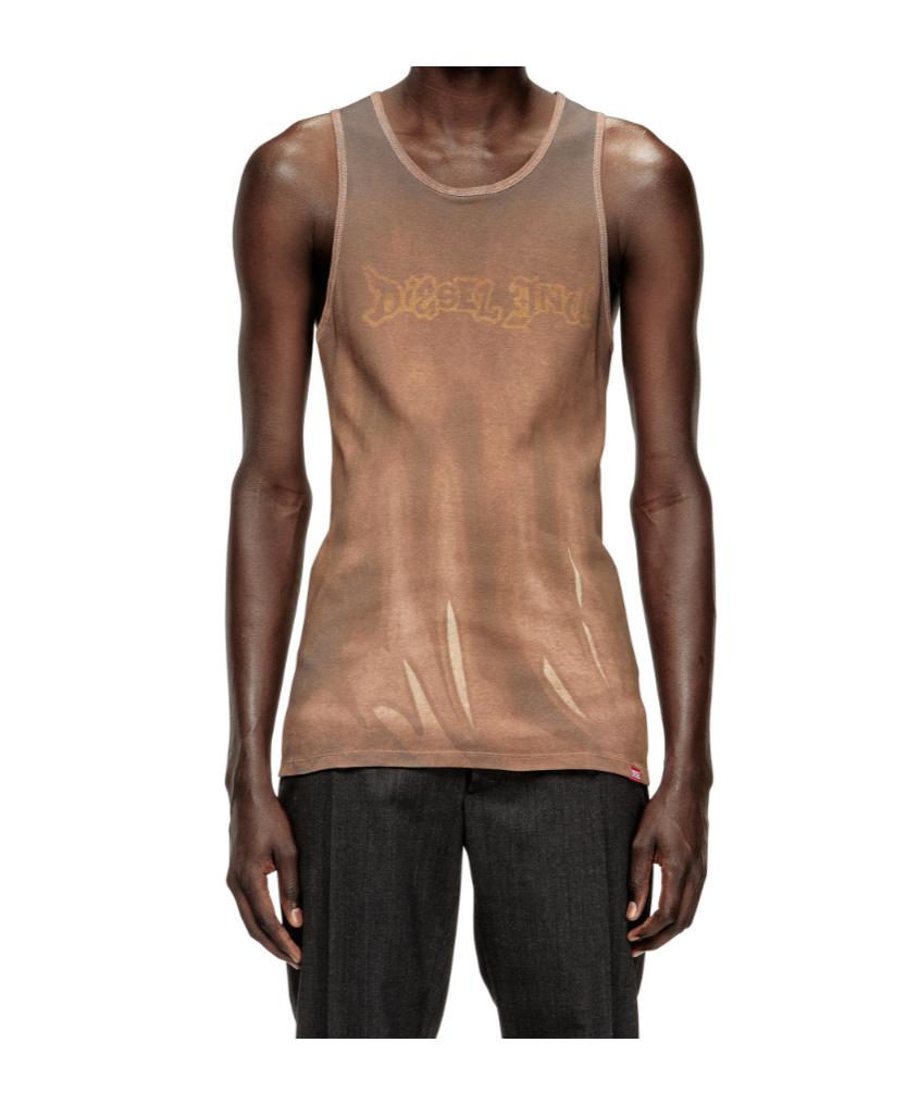 DIESEL Men's Sleeveless Knit Tシャツ DIESEL Men's Sleeveless Knit Tシャツ DIESEL Sleeveless t