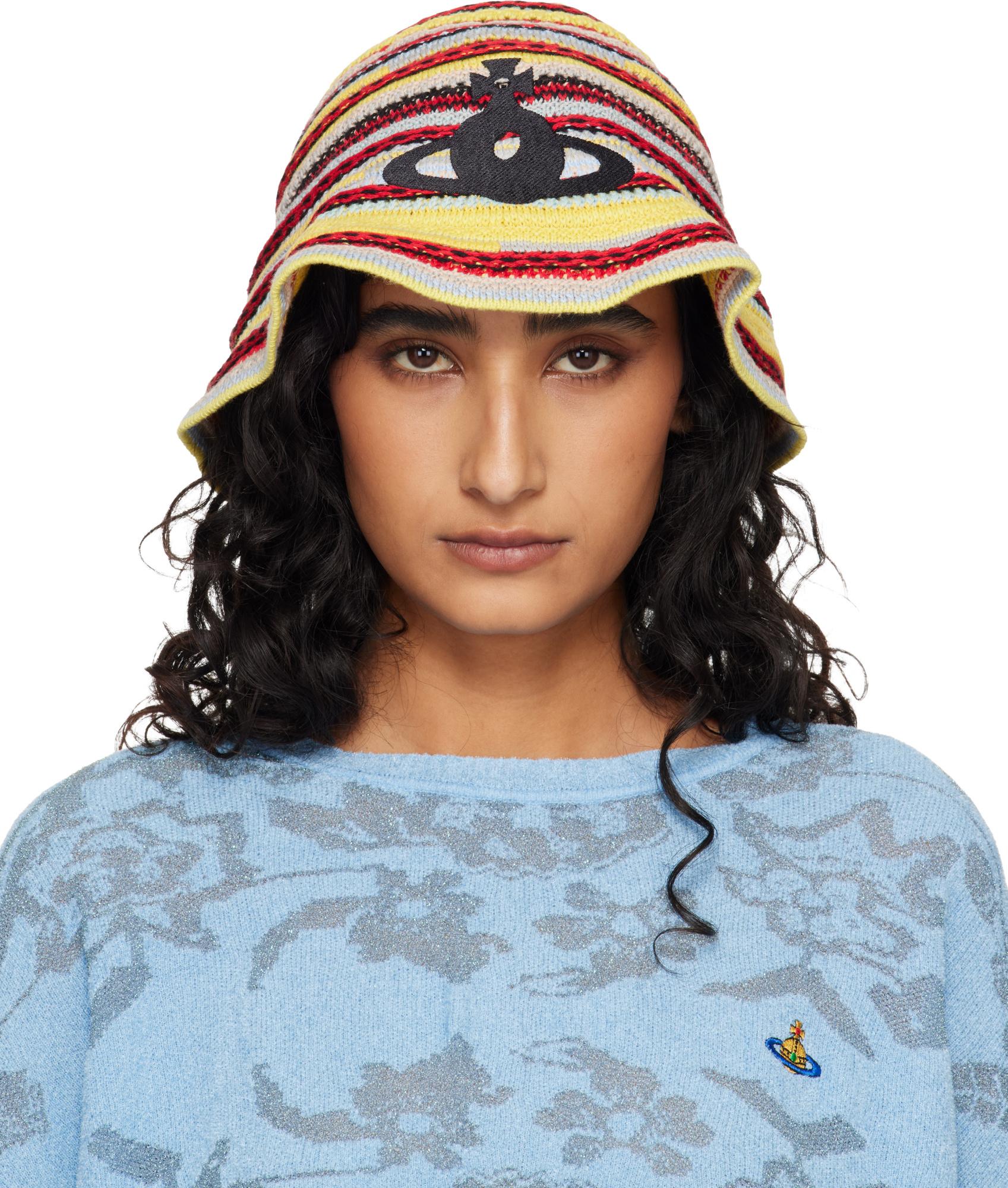 Vivienne Westwood Knitted Bucket Hat in Blue | Lyst