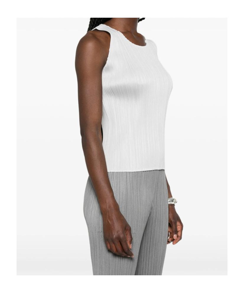イッセイミヤケ◆PLEATS PLEASE◆タンクトップ◆♯3(7233) Pleats Please Issey Miyake プリーツ タンクトップ | グレー