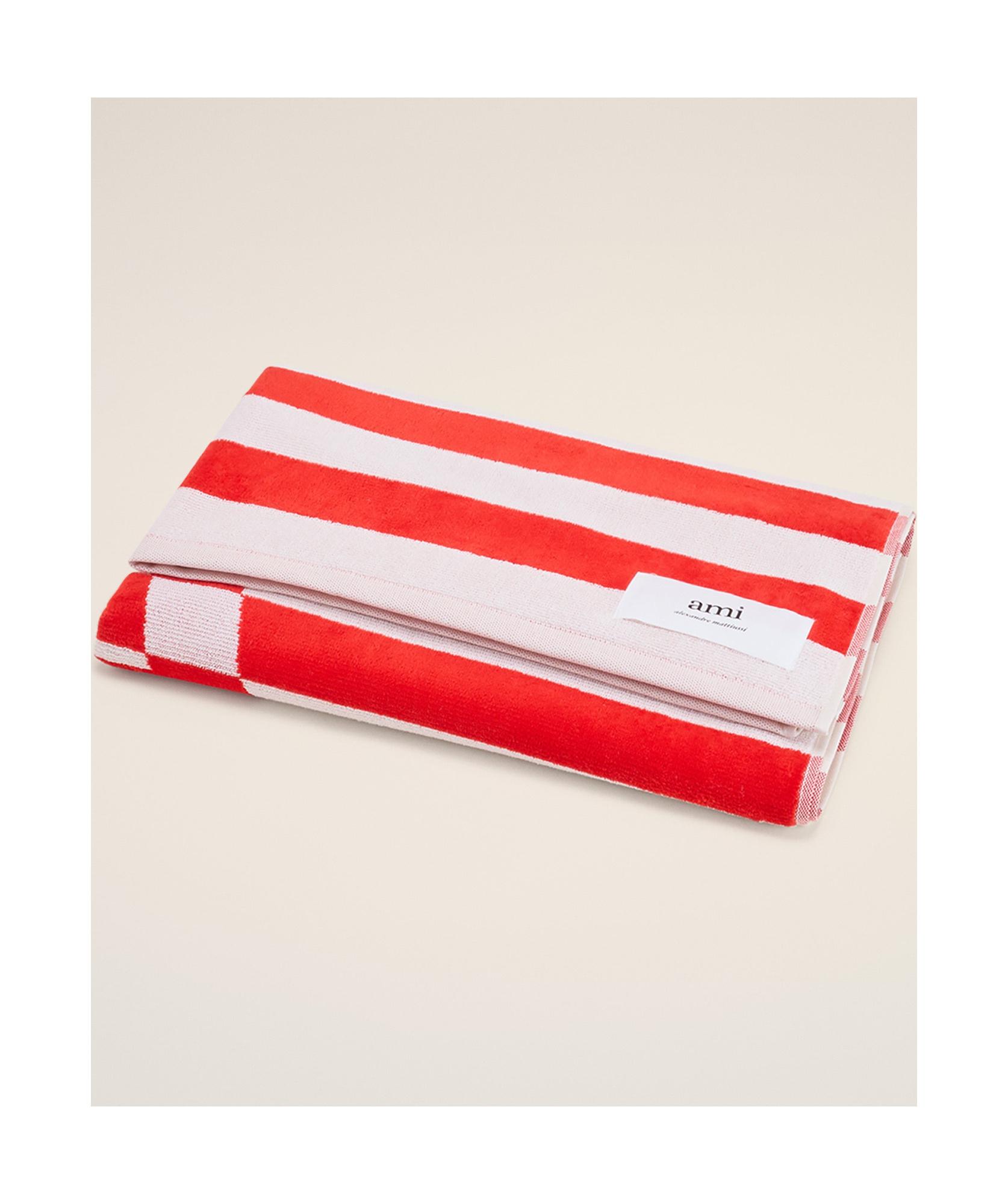 【新品】ami parisプレイド レッド コットン ビーチタオル Ami Paris Beach towels for Women | Online Sale up to 31% off | Lyst