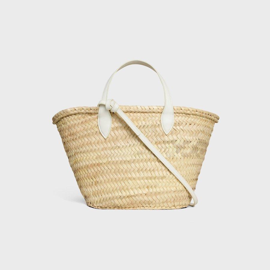 Celine Teen Triomphe Panier in White | Lyst