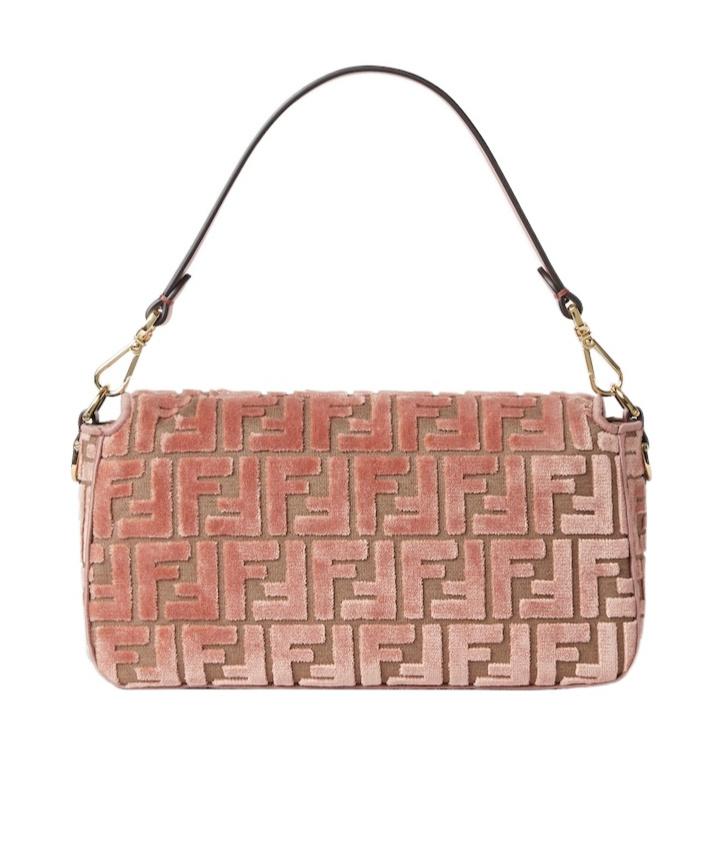 FENDI Baguette Velvet Marrone
