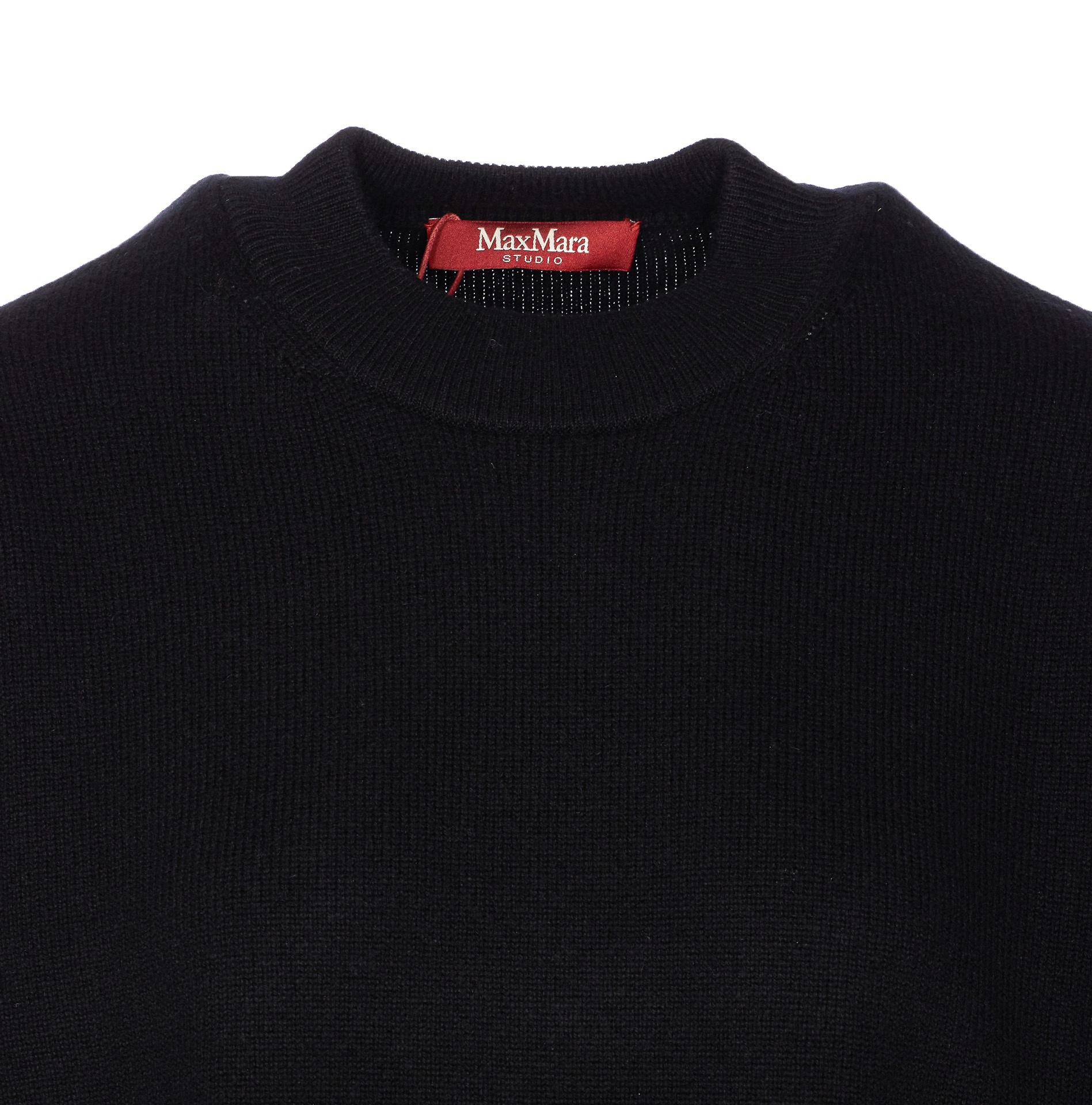 Tシャツ・カットソー Max Mara Basic wool sweater Black Black sweater female | Max Mara