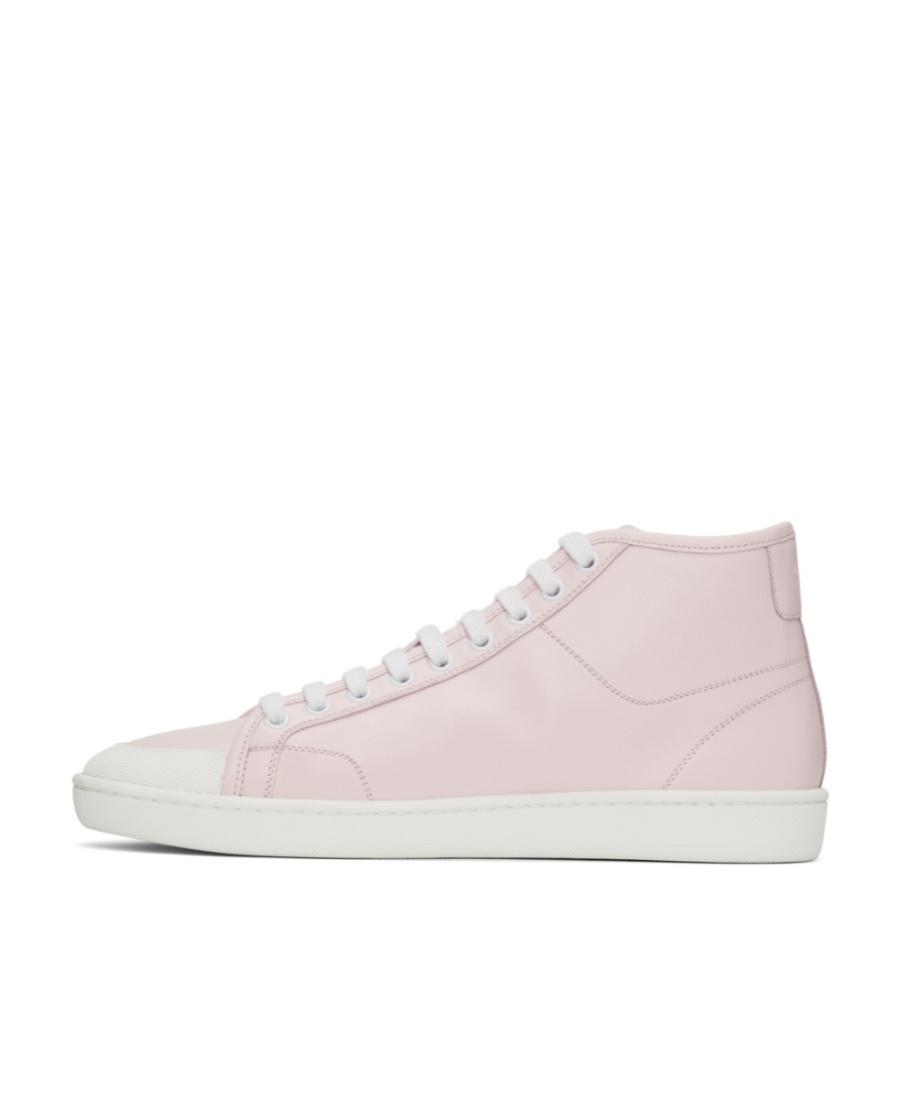 スニーカー SAINT LAURENT   Sneakers Men Leather White/Fluo Pink Saint Laurent Sneakers Men Leather White/Fluo Pink | B-Exit