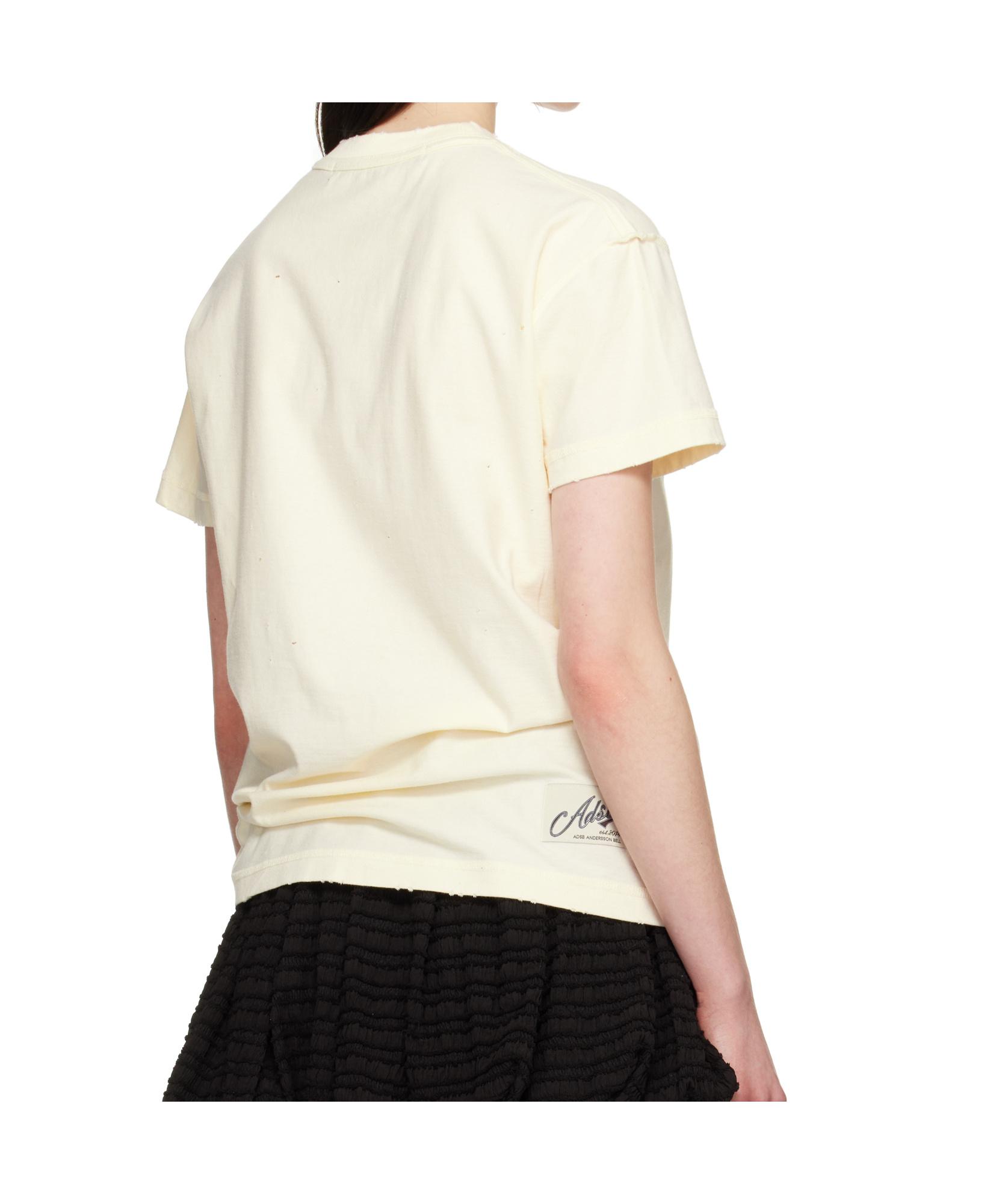 ANDERSSON BELL Heart Message T-Shirt in White | Lyst