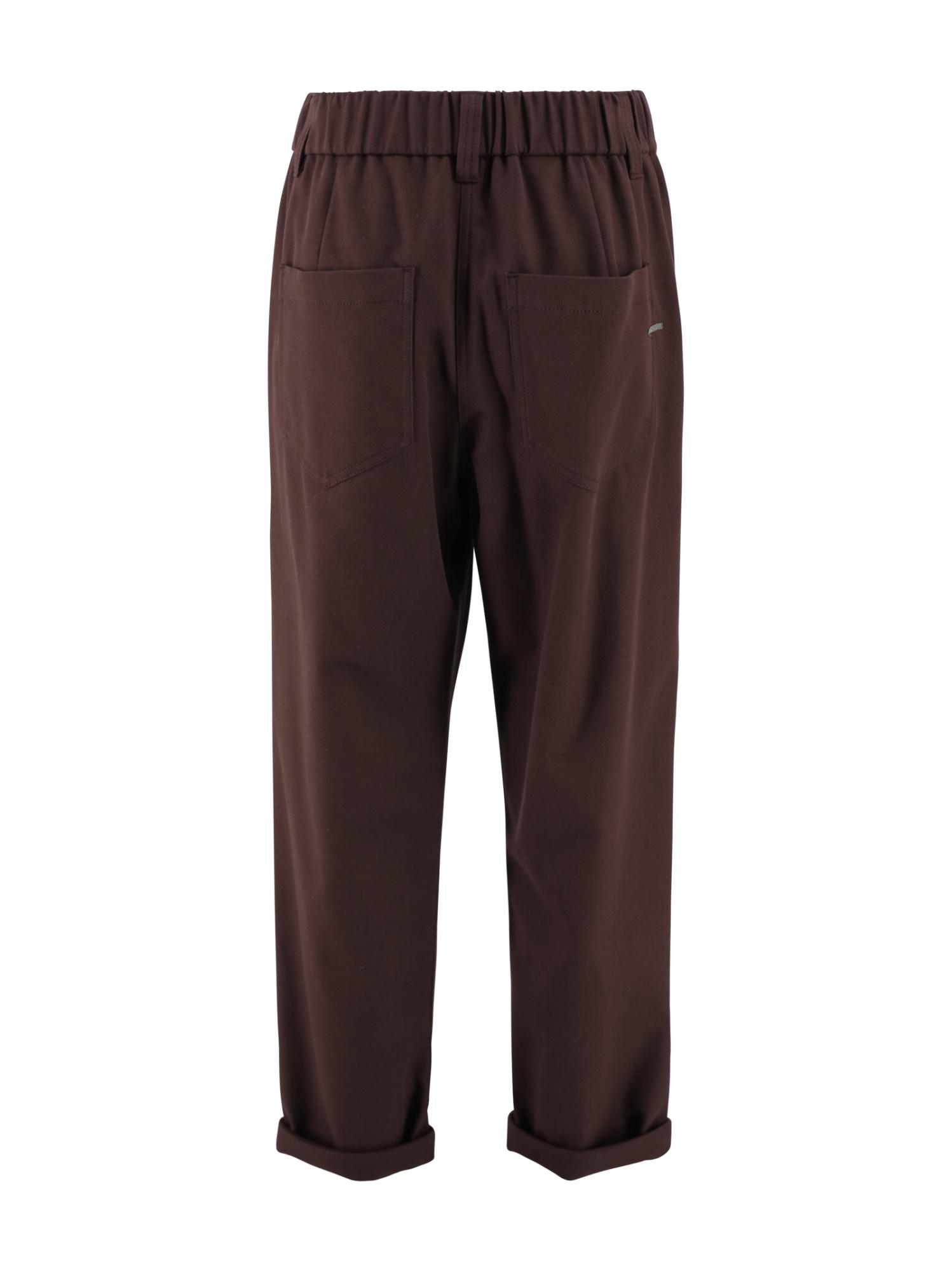 パンツ BRUNELLO CUCINELLI Tropical Luxury Wool Loose Trousers Brunello Cucinelli Pants for Women | Online Sale up to 50