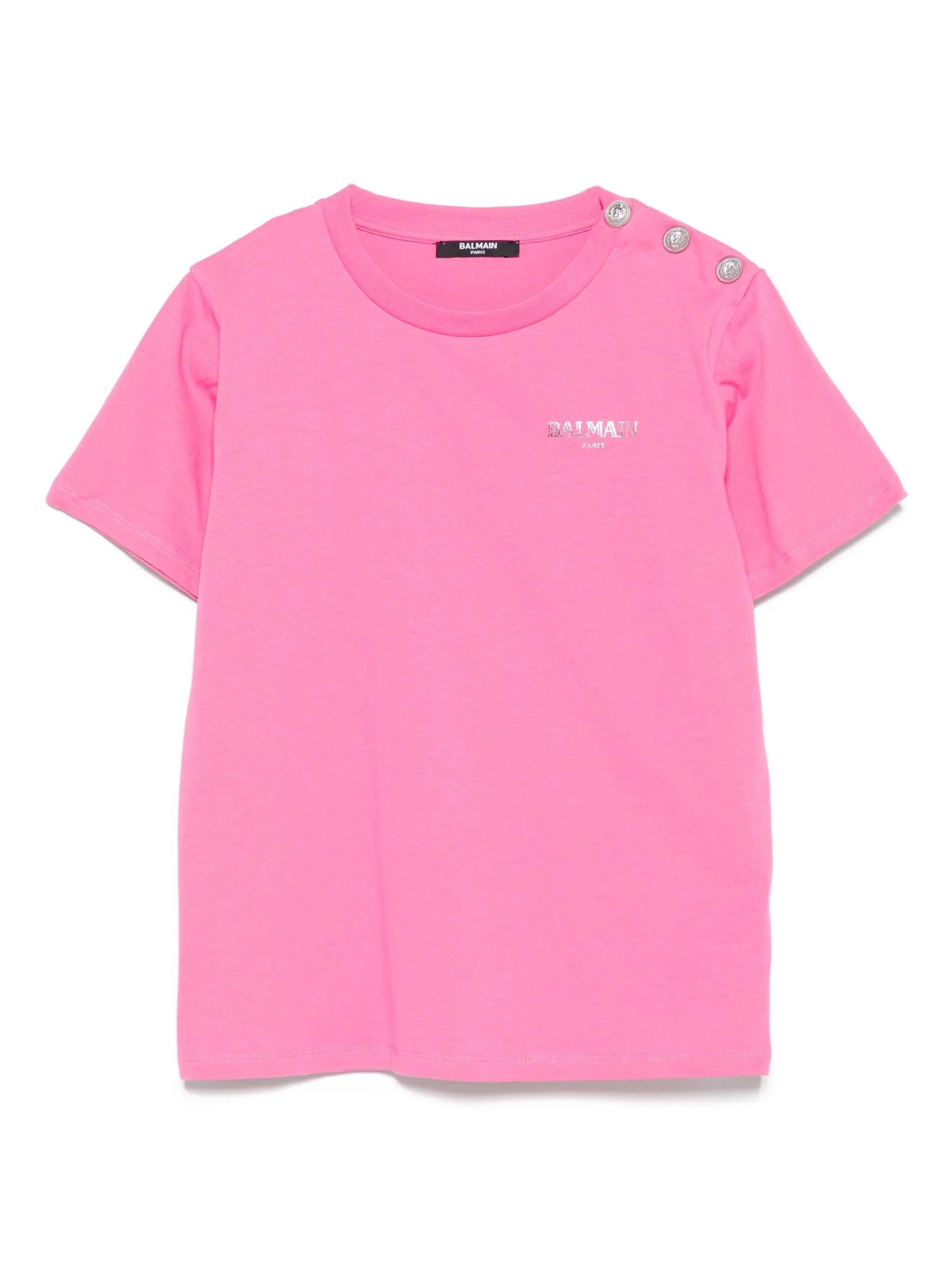 【関税込み】Balmain ピンク Vintage Tシャツ Pink Designer T-shirts - Women | Balmain