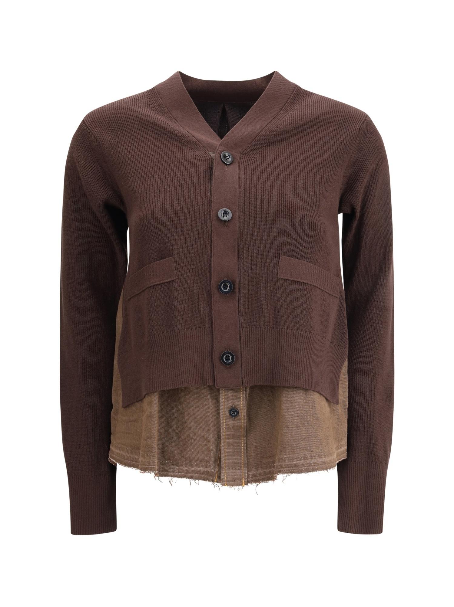 sacai Suiting Knit Cardigan　21AW ドッキング sacai] Suiting x Knit Cardigan – MaW SAPPORO