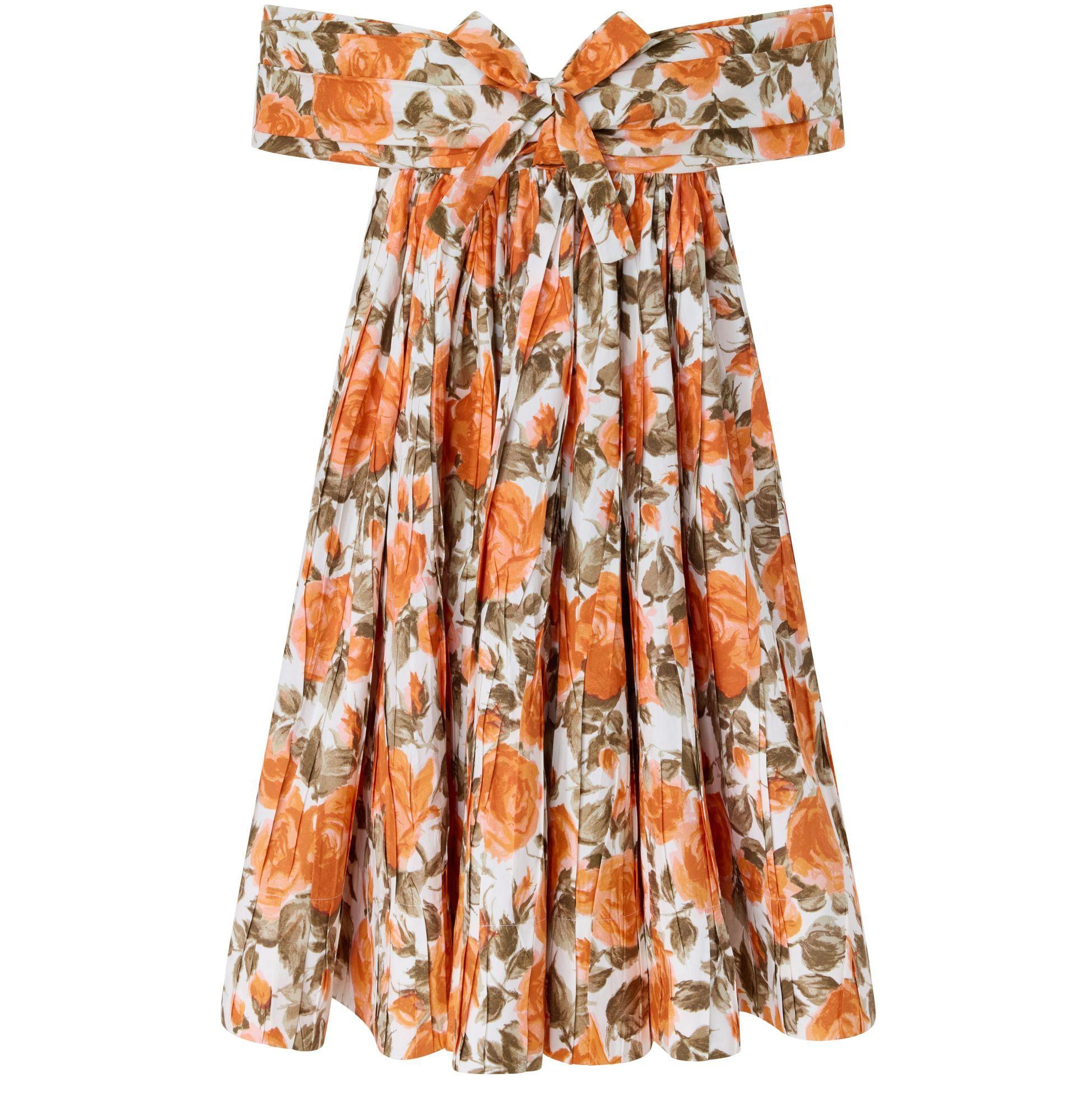 womens orange uo bibi printed babydoll mini dress Eternal Sunshine Gathered Bust Babydoll Dress Vintage Orange